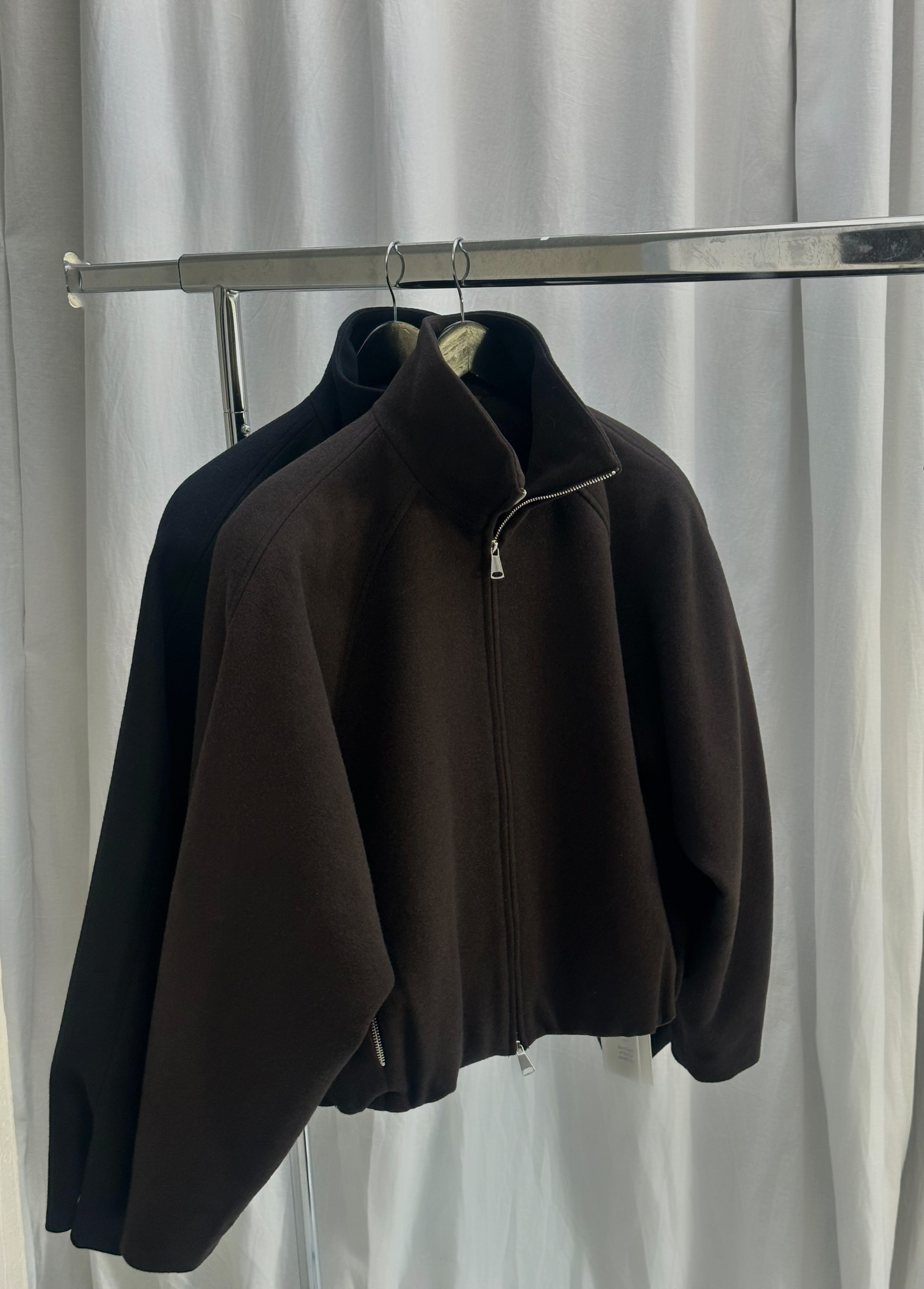 SLOANE WOOL BOMBER | black