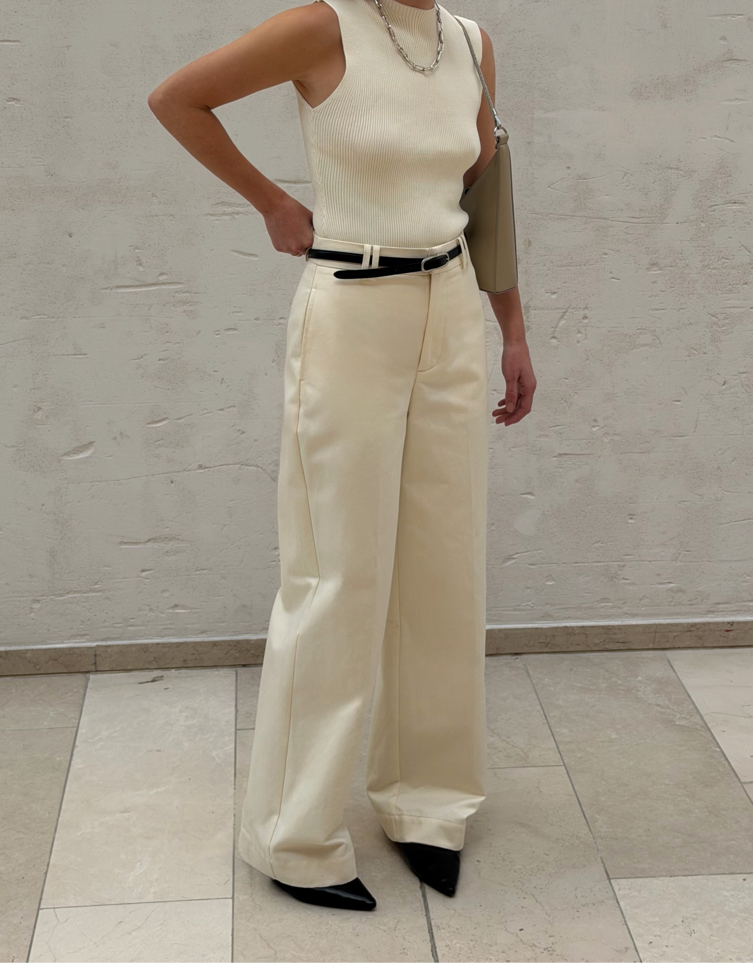 BLAKE COTTON PANTS | milk