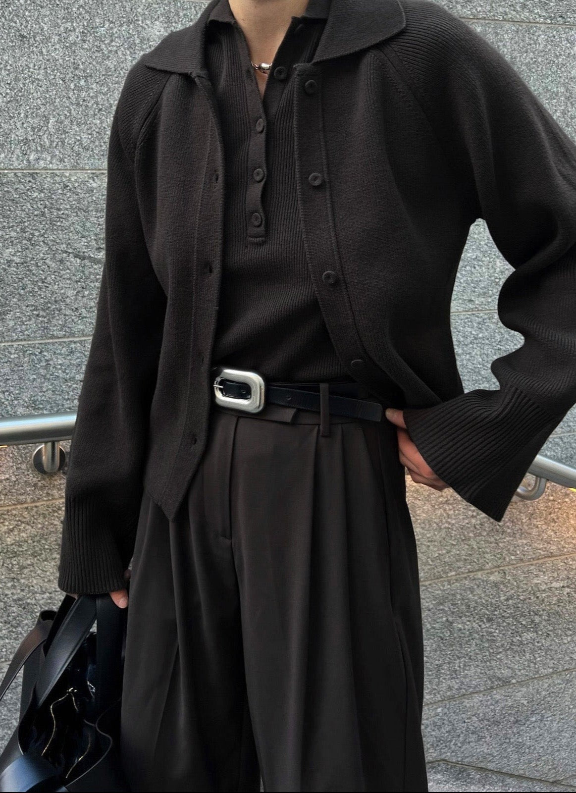 BEAU CARDIGAN | dark brown