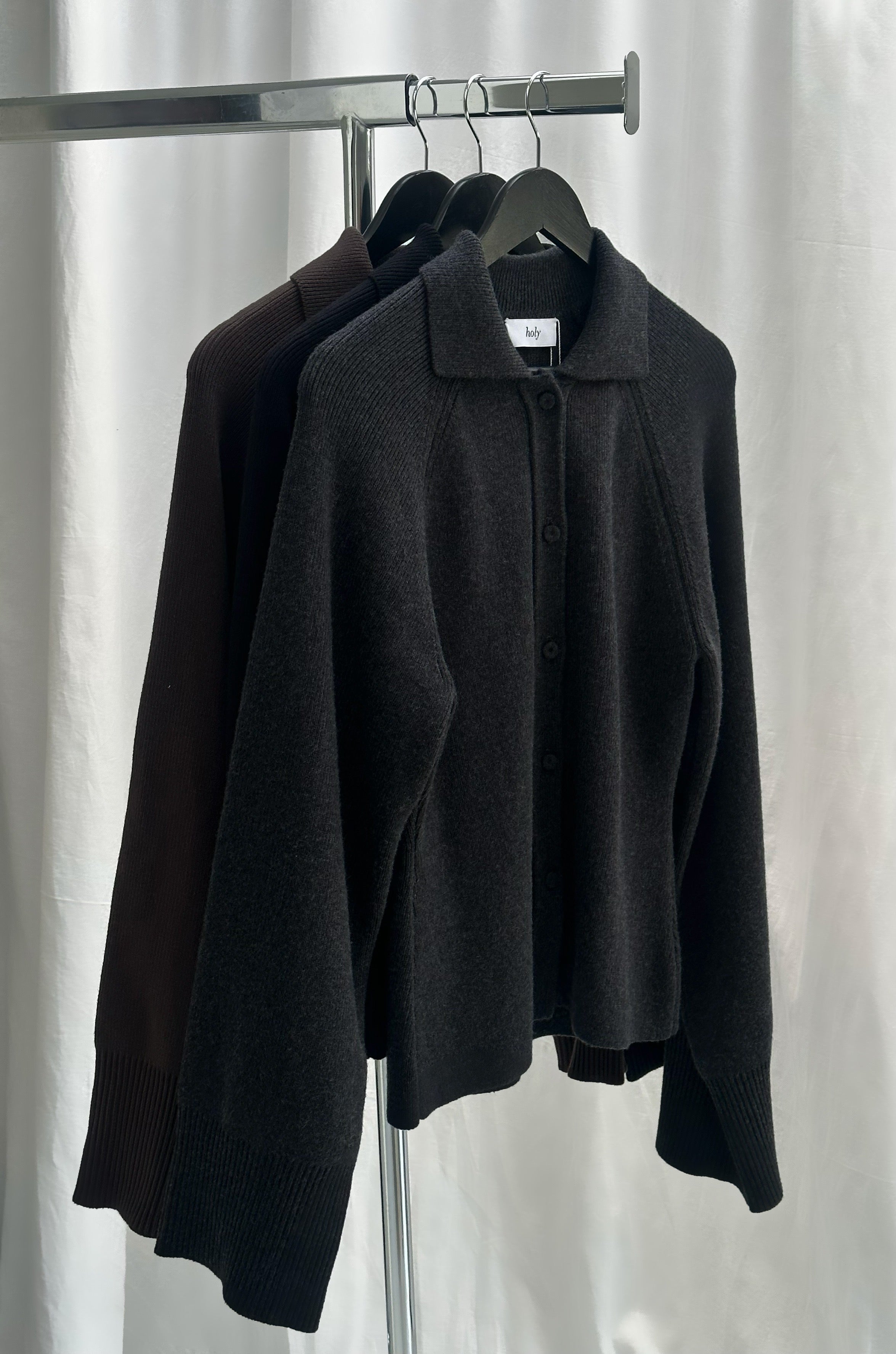 BEAU CARDIGAN | dark grey