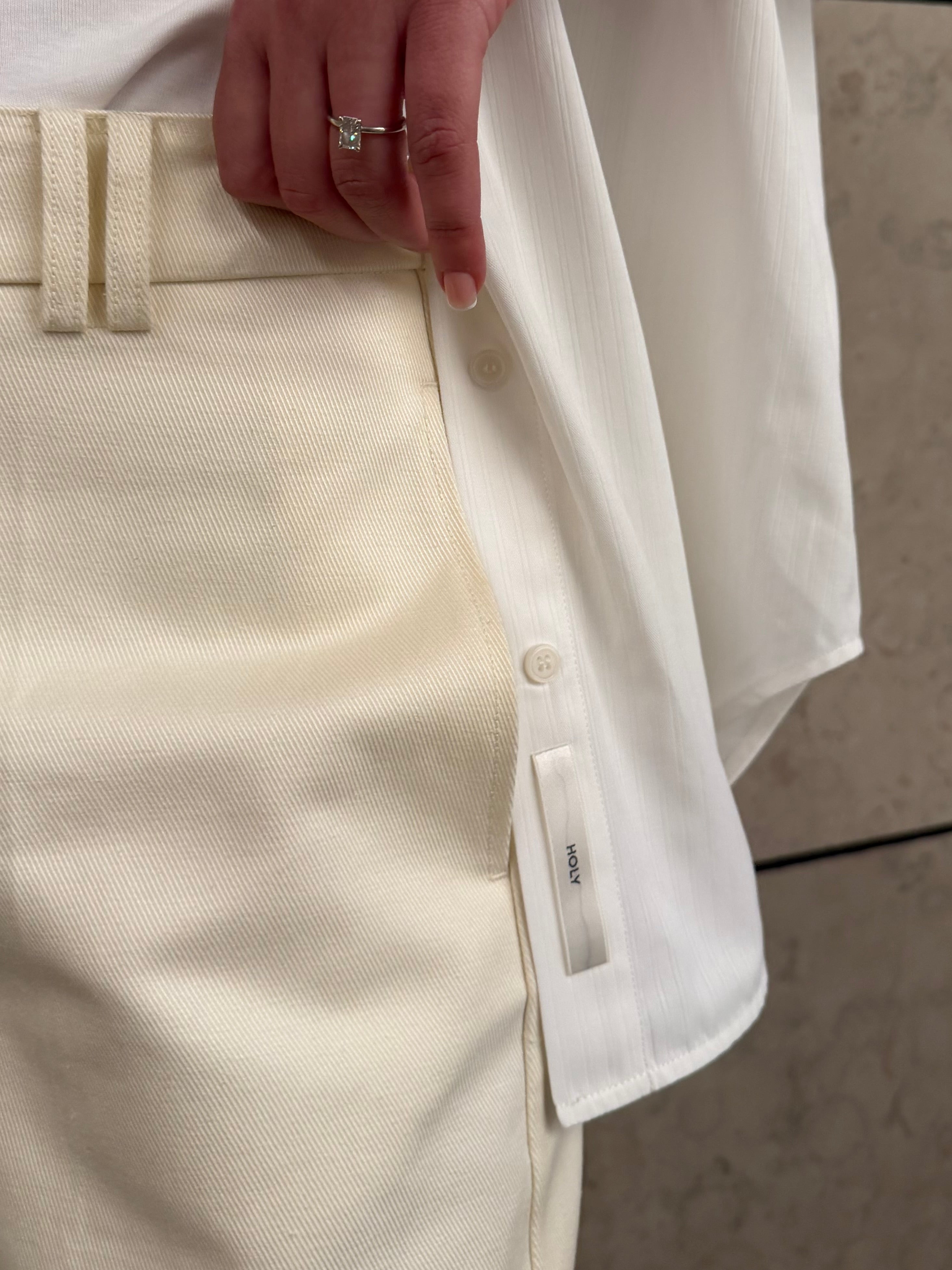 BLAKE COTTON PANTS | milk