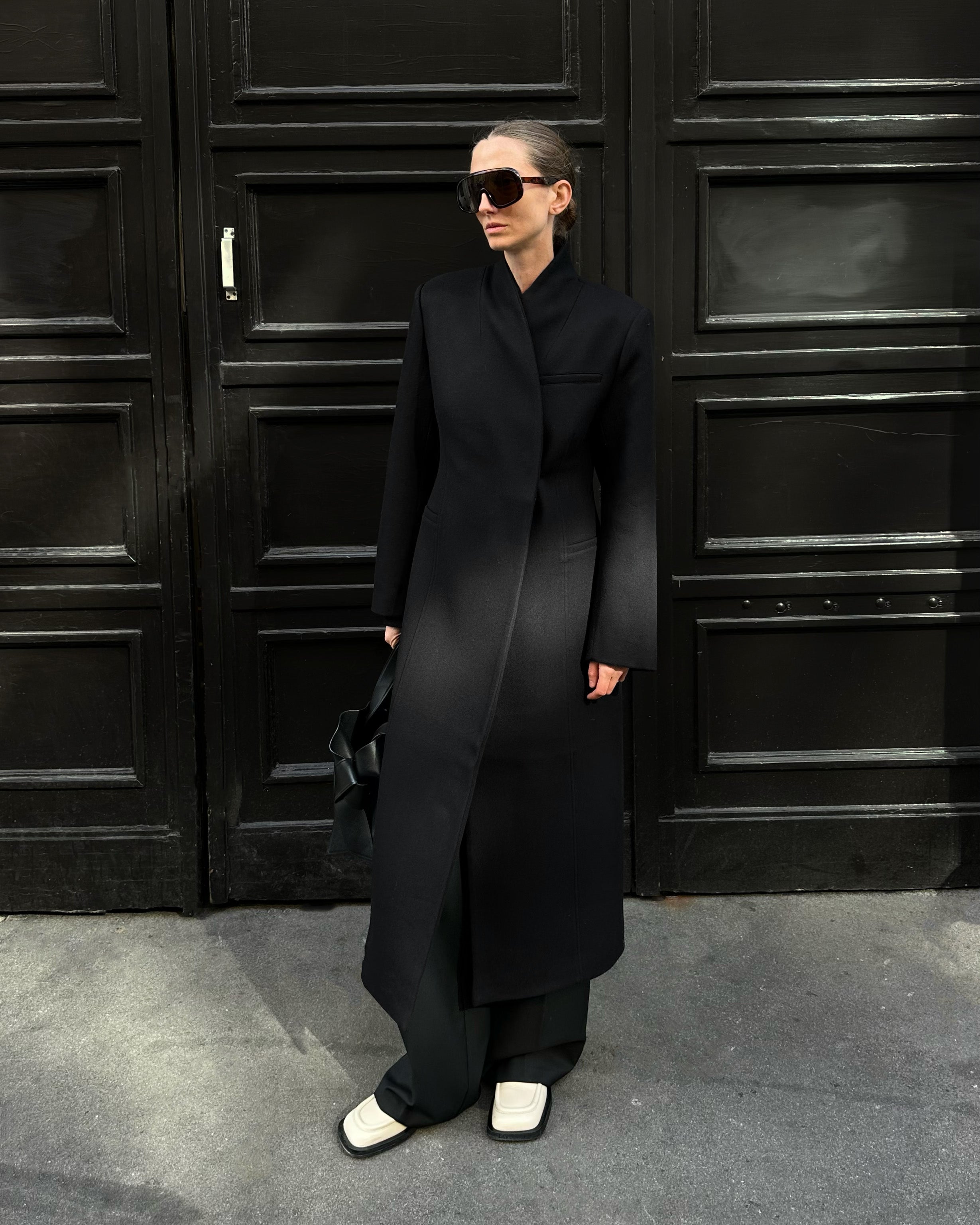 VALLI WOOL COAT | black