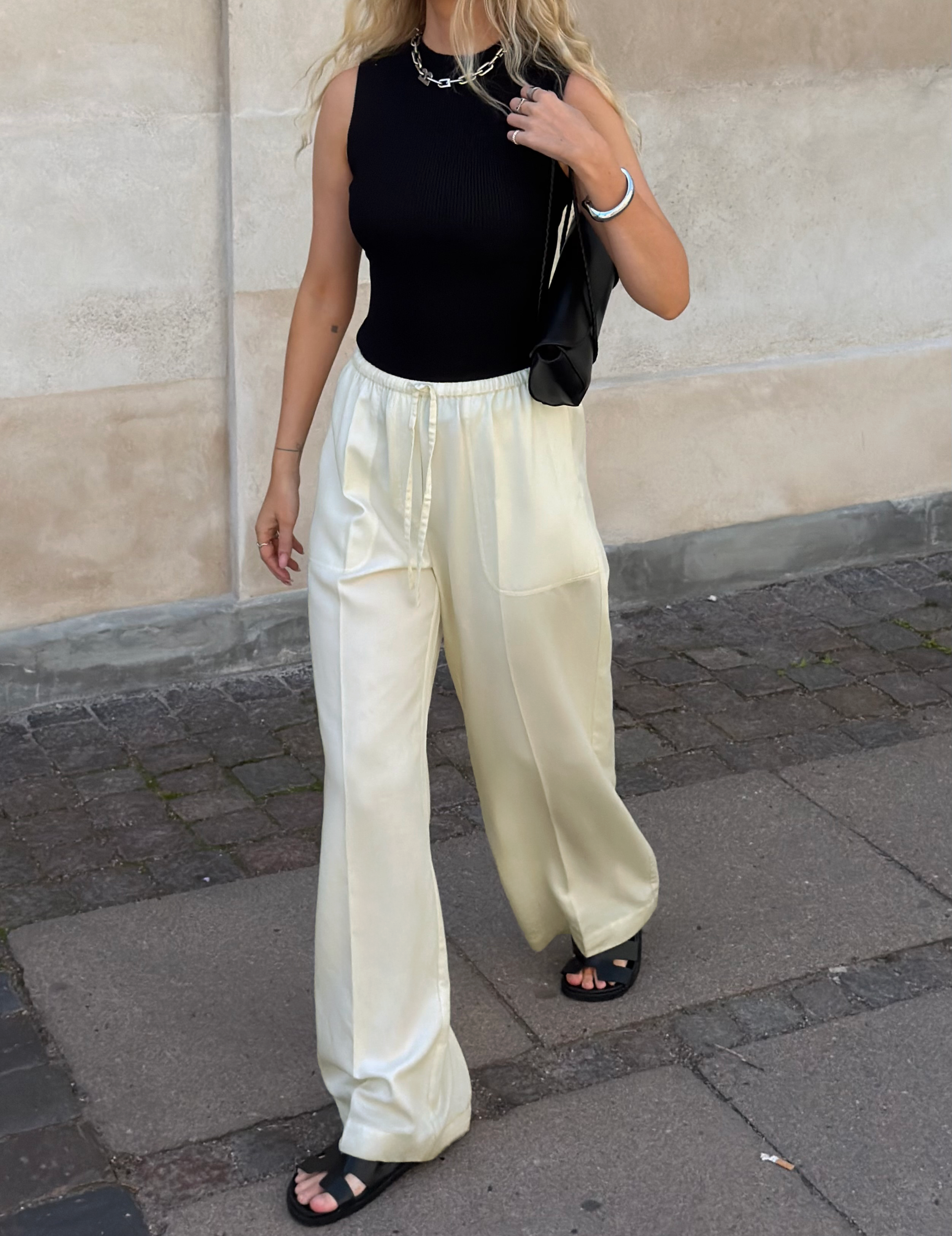 DEIA DRAWSTRING PANTS | milk
