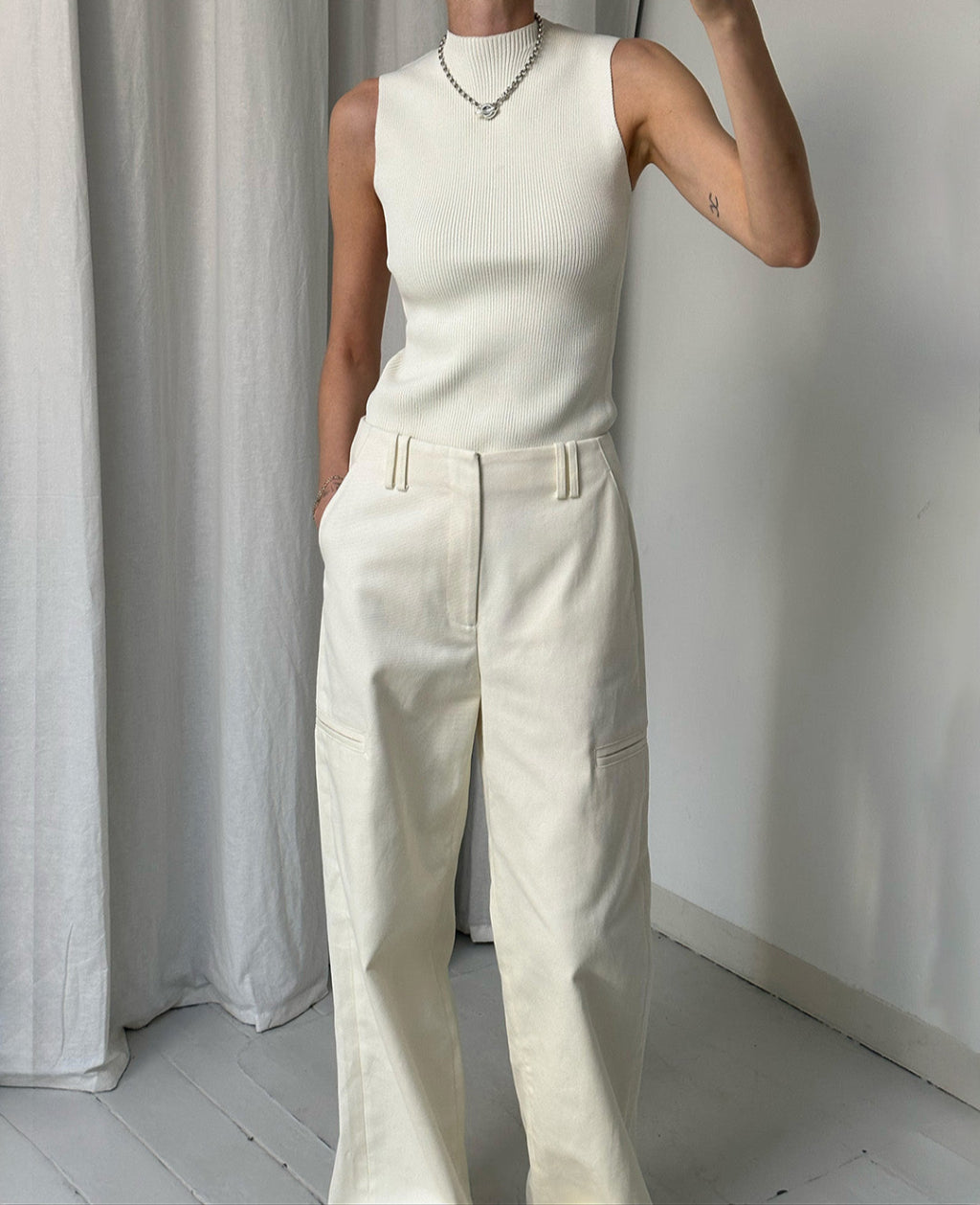 SONNY DENIM PANTS | milk