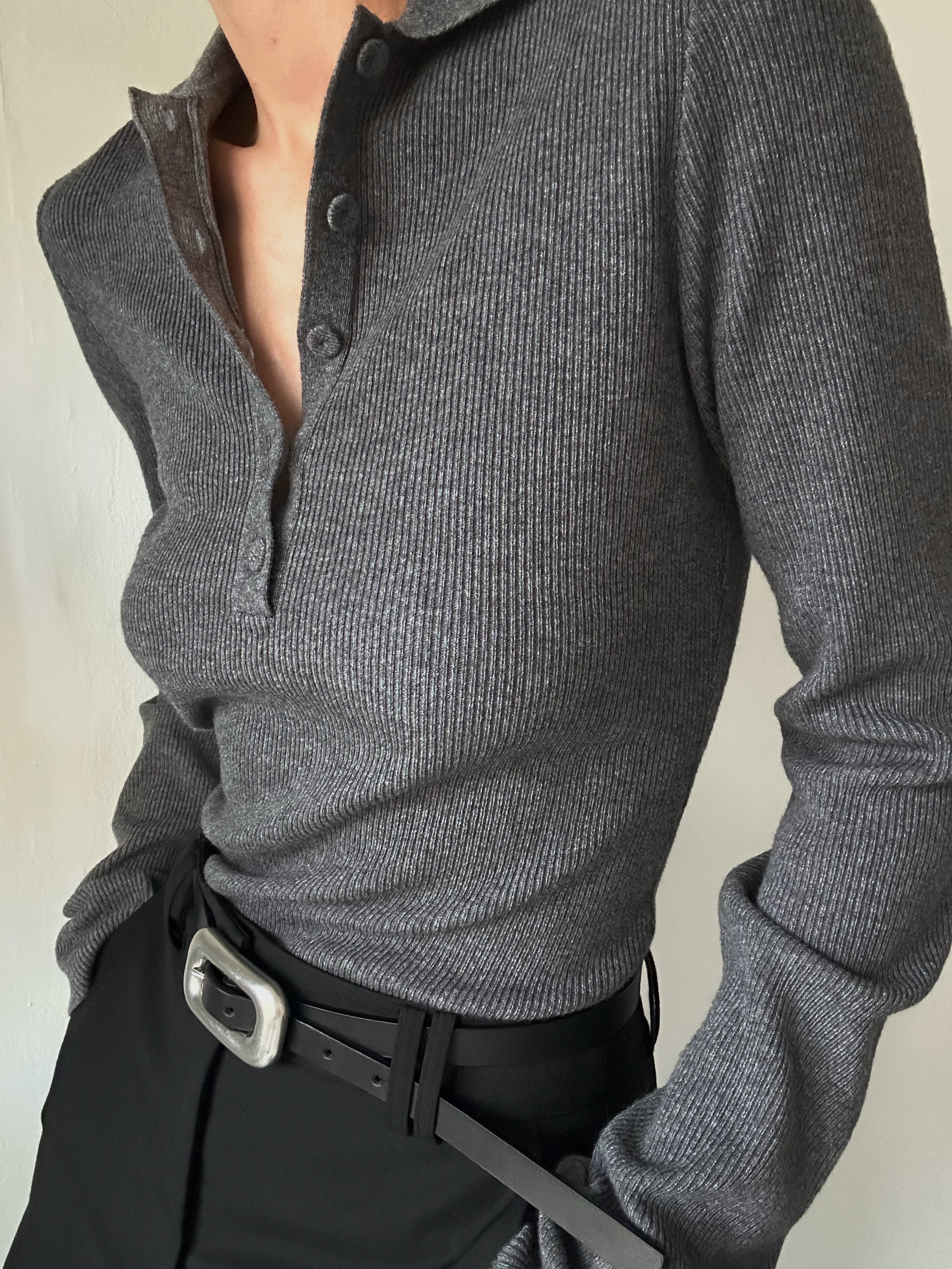 DREW POLO | grey