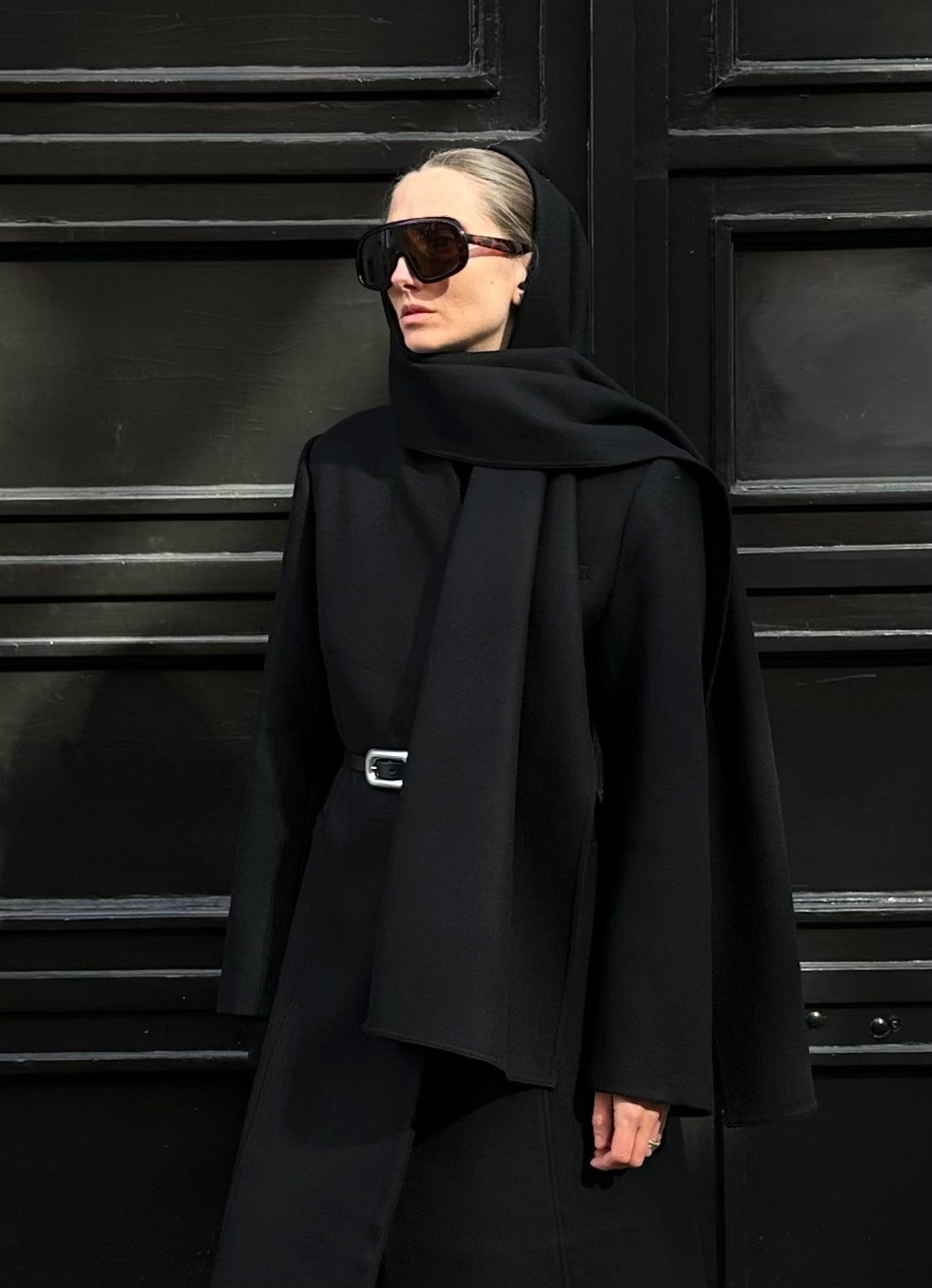 VALLI WOOL COAT | black