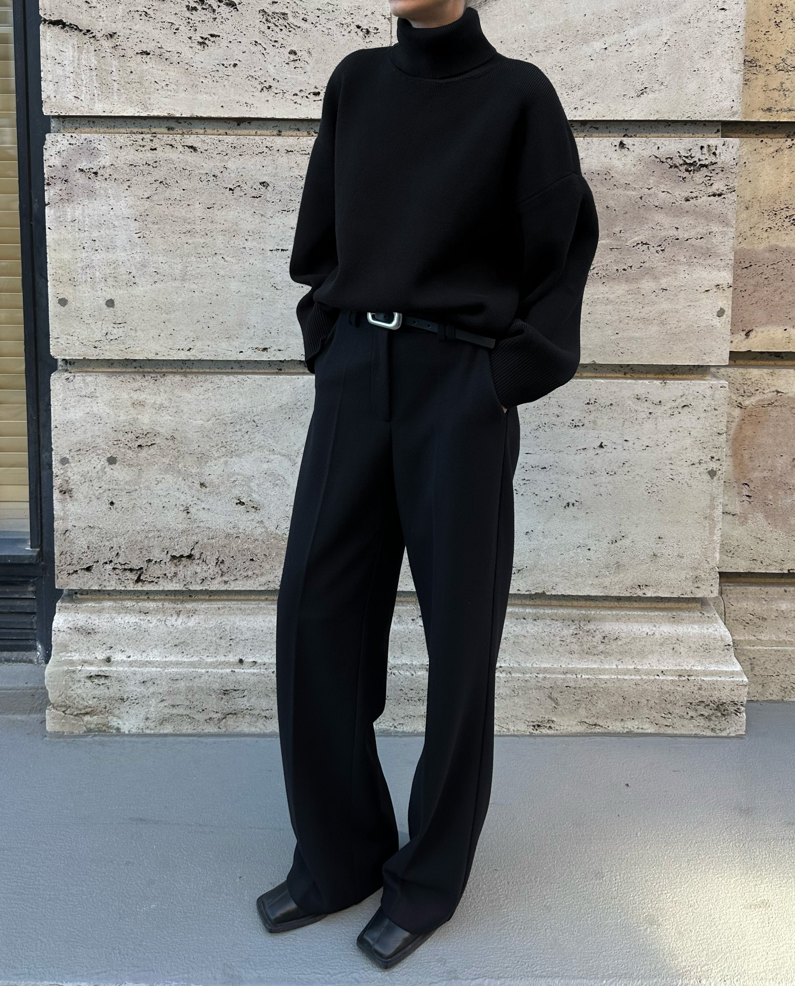 BLAKE WOOL PANTS | black