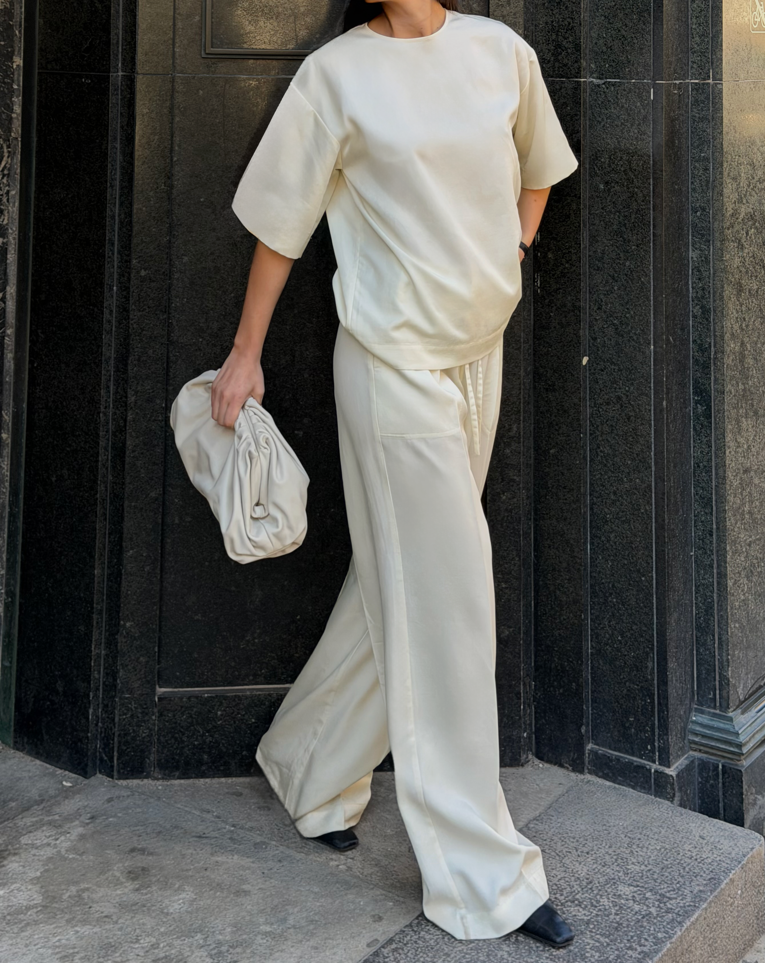 DEIA DRAWSTRING PANTS | milk