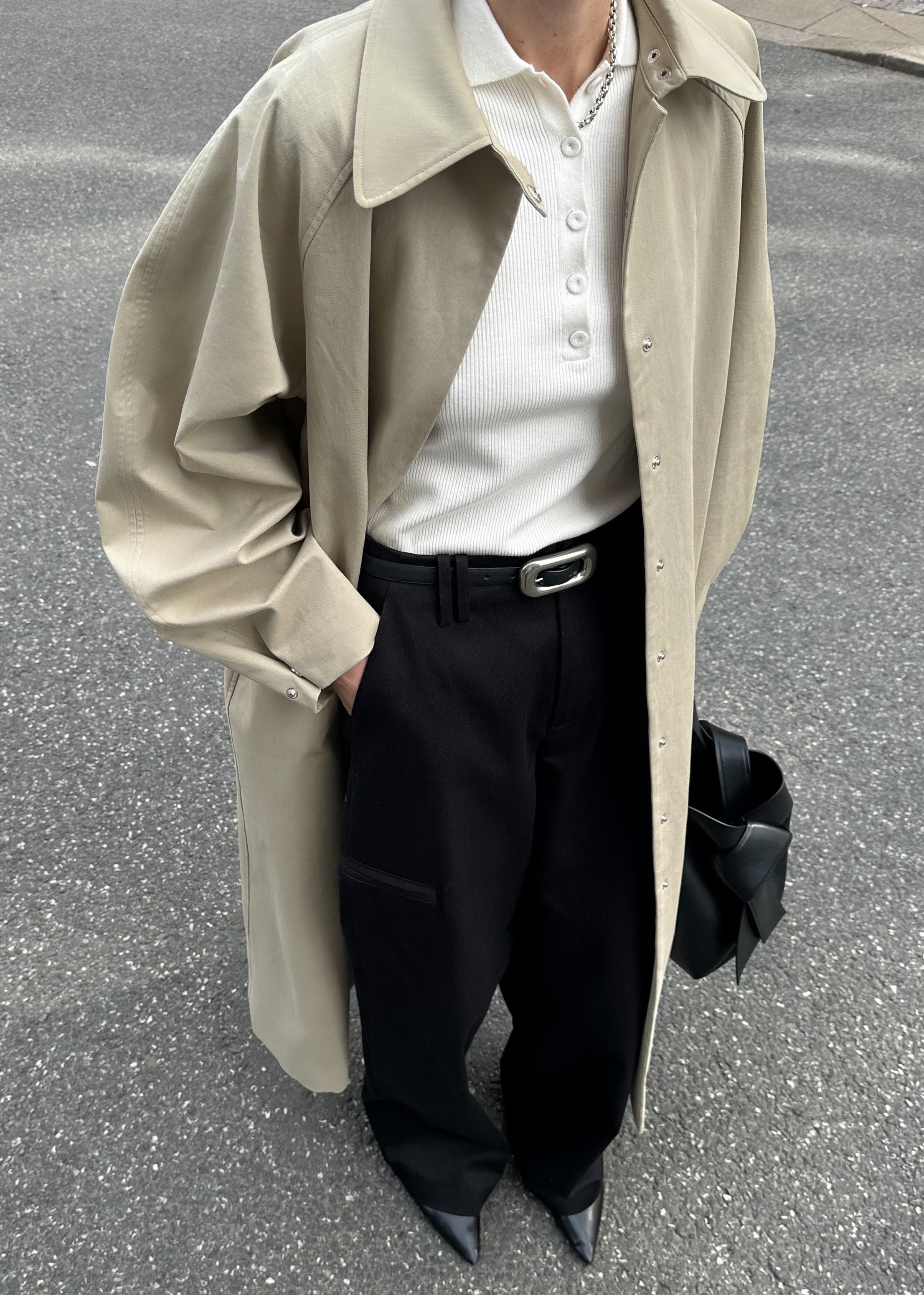 DREW POLO TEE | off white