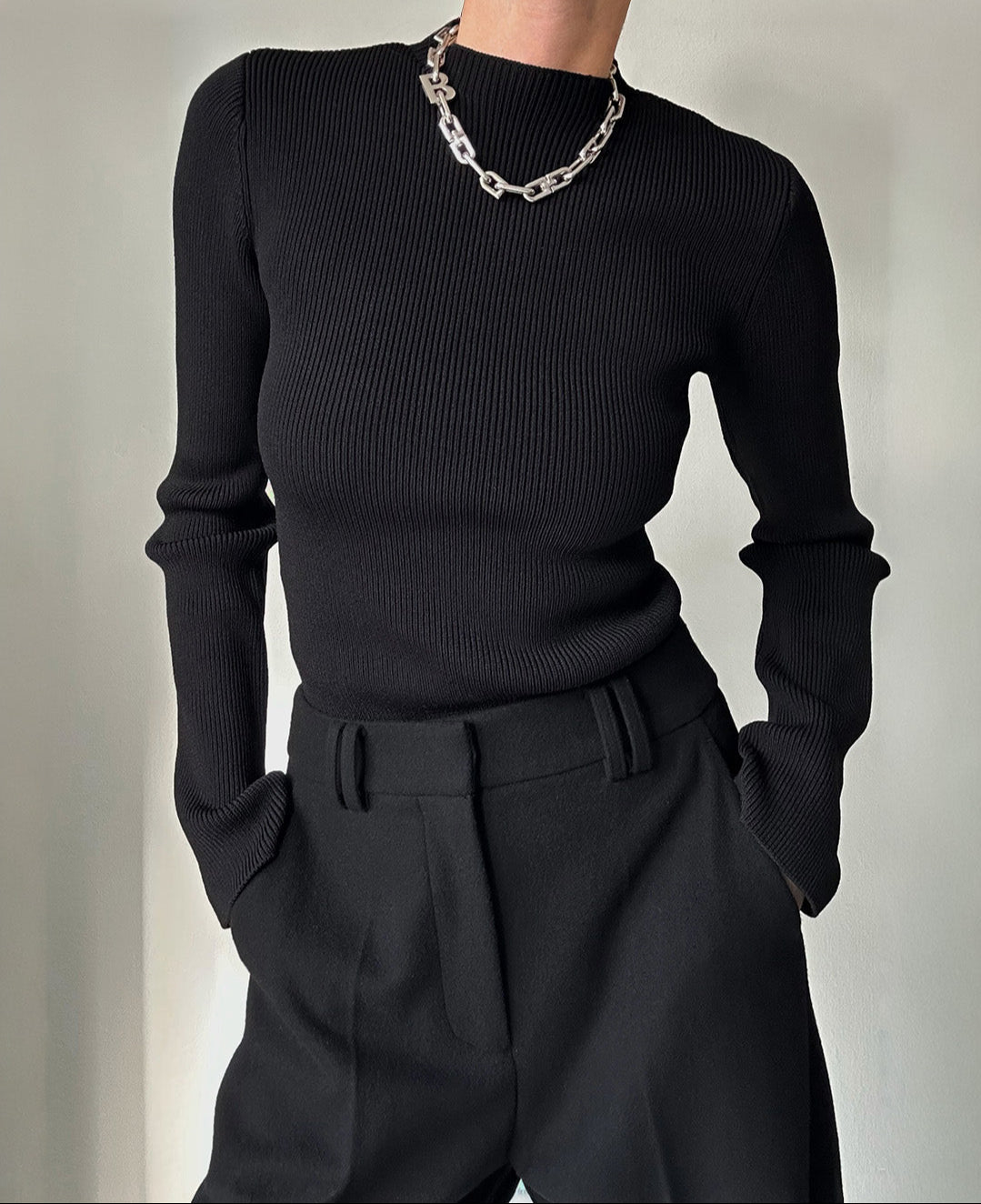 BLAKE WOOL PANTS | black