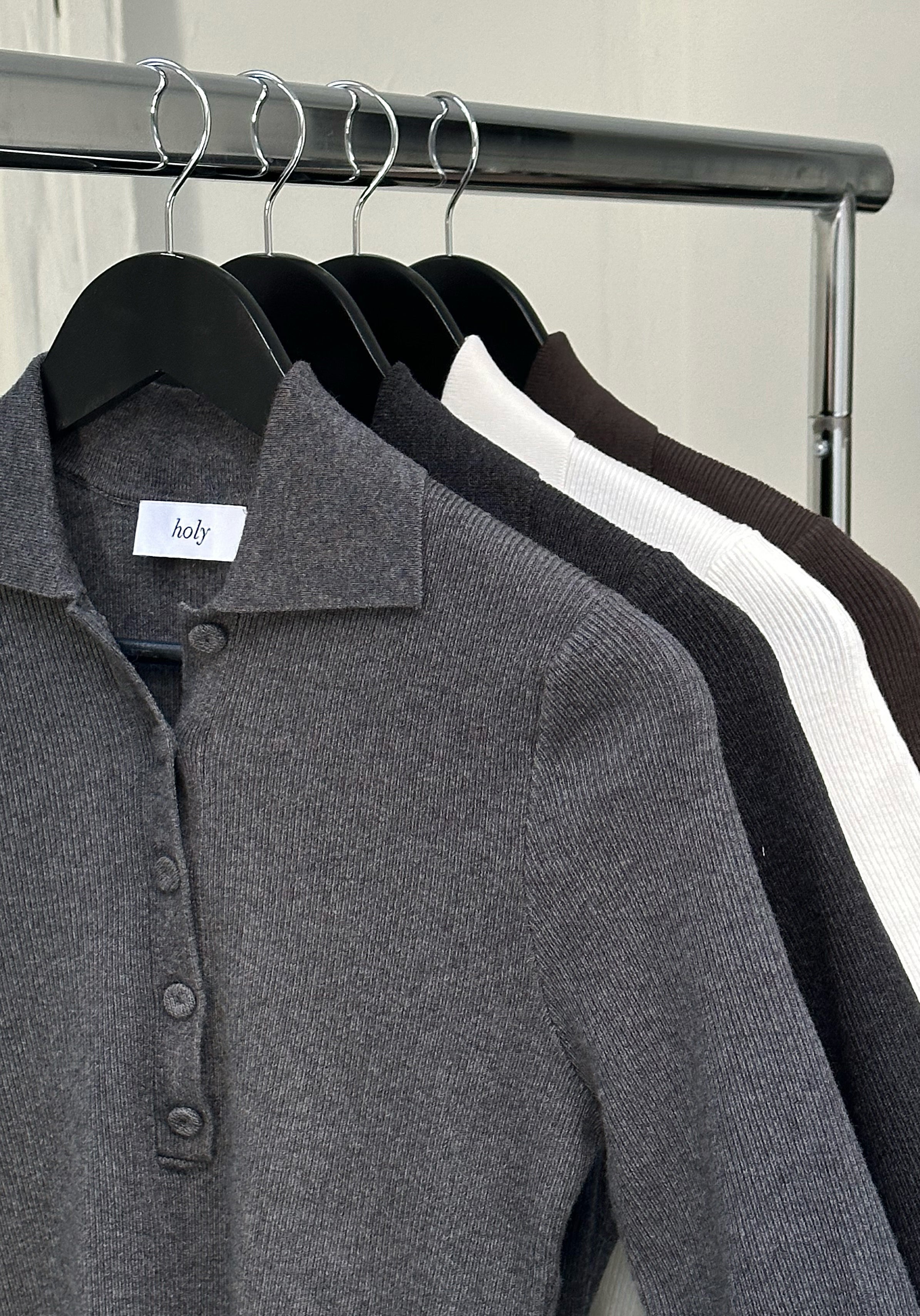 DREW POLO | grey