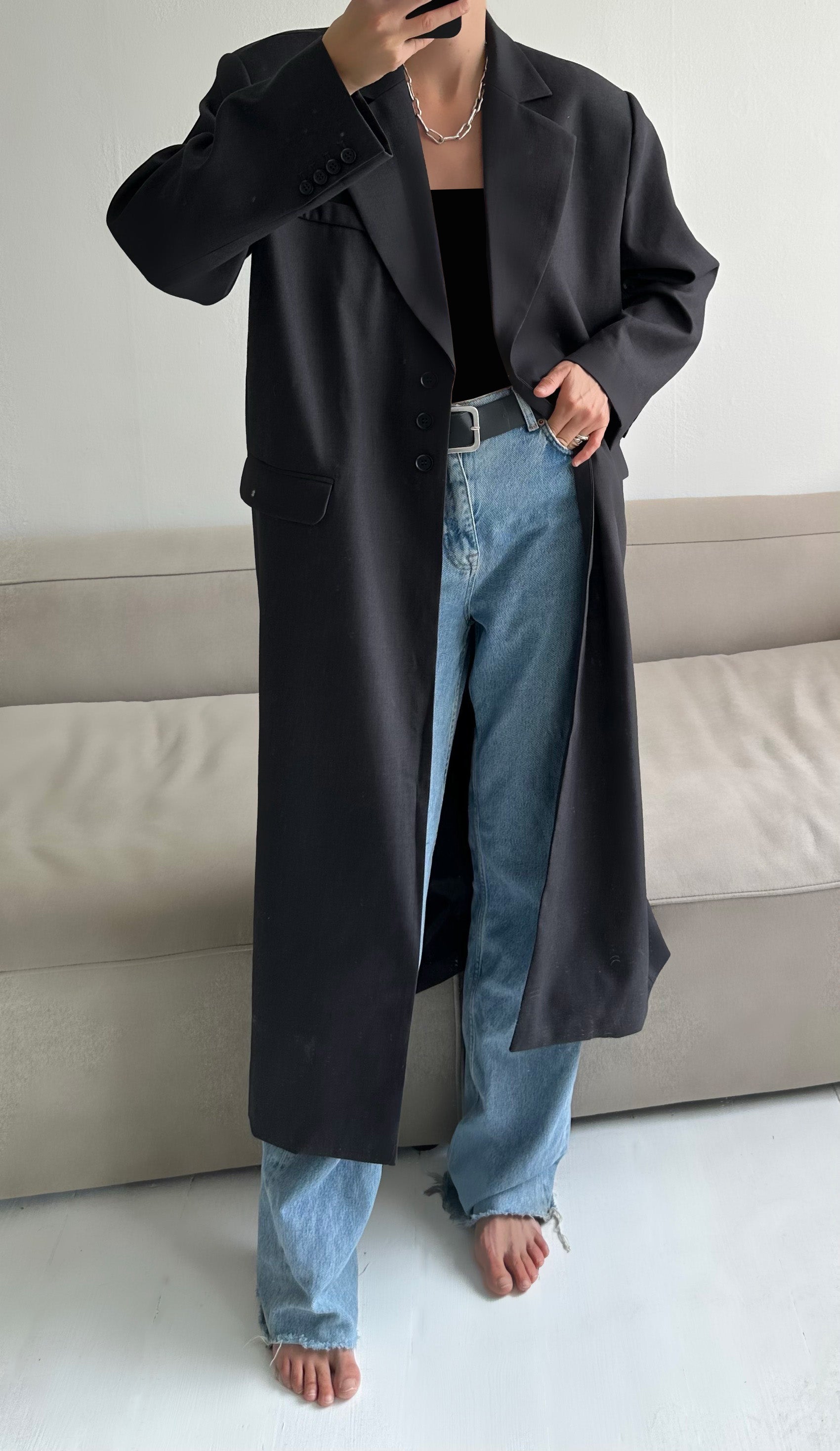 BOWIE COAT | dark grey
