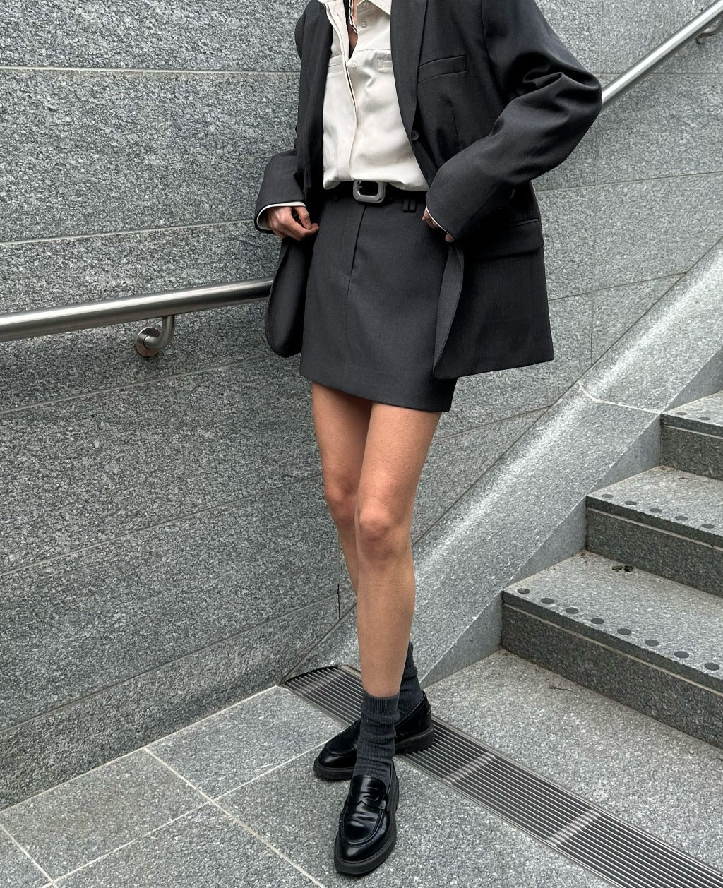 LUA MINI SKIRT | dark grey
