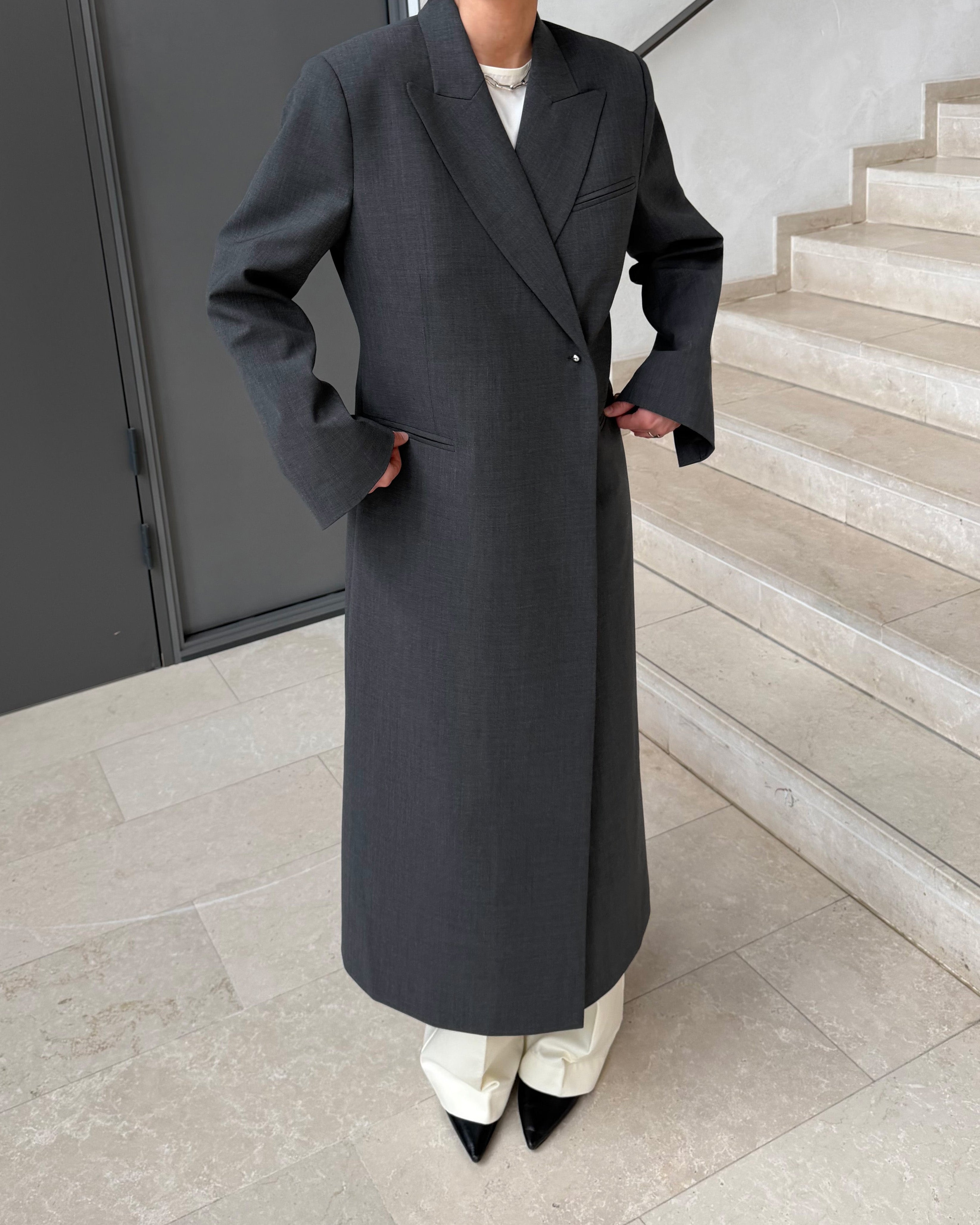 MALU BLAZER | pewter