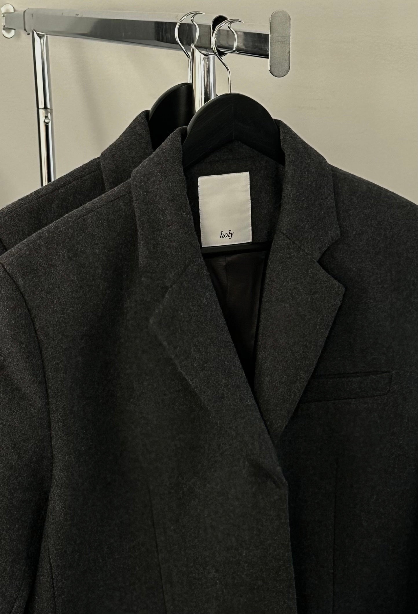 BLAKE WOOL BOXY BLAZER | grey