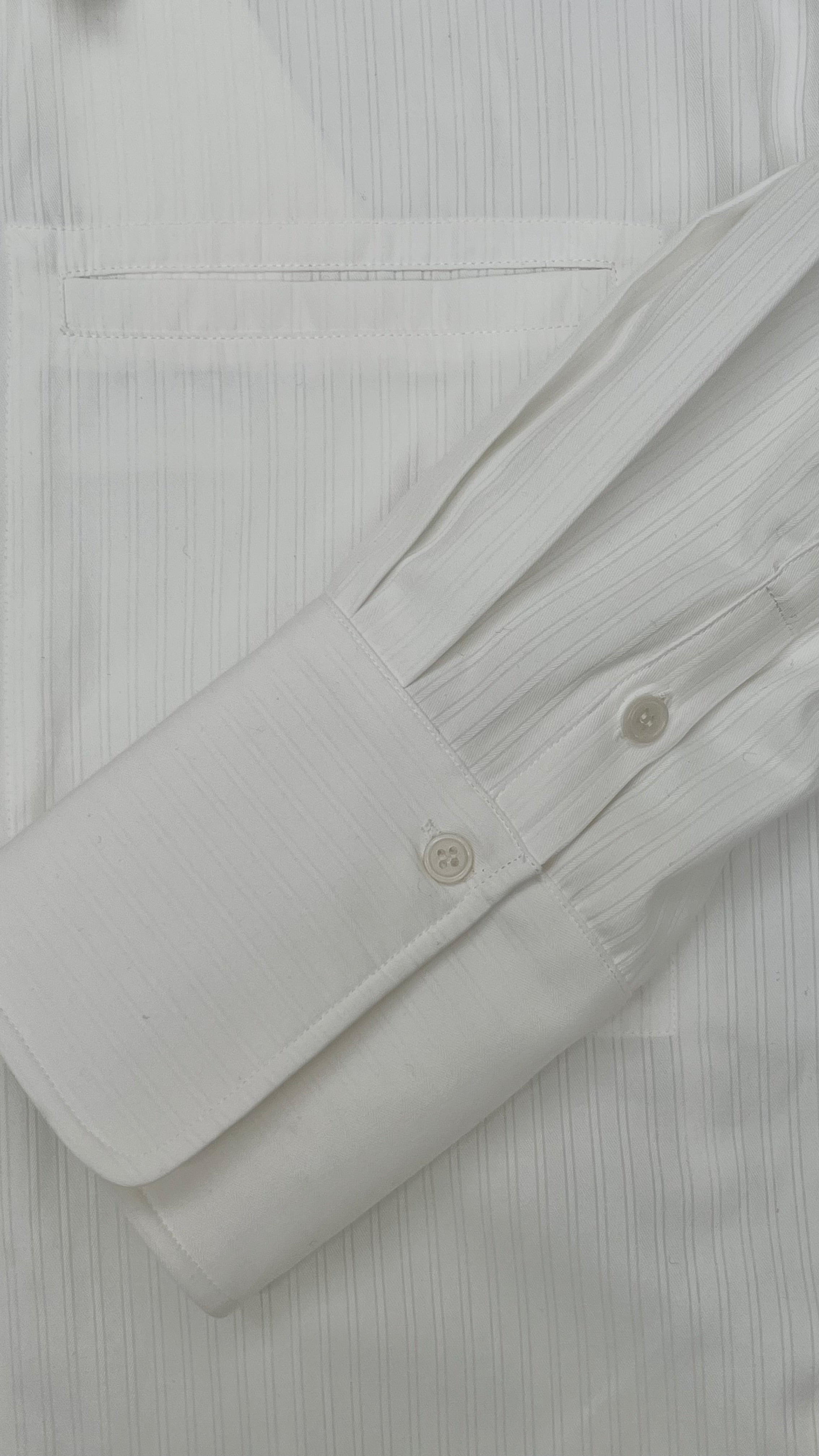 KAI SHIRT | white shadow stripe