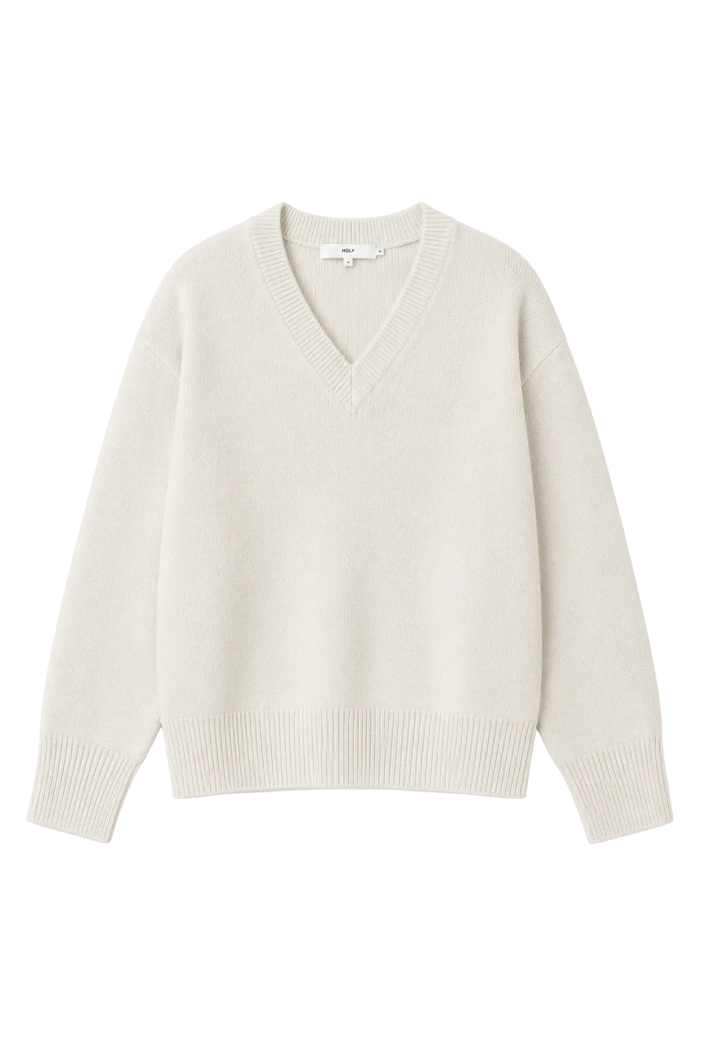 SADE V-NECK SWEATER | porcelain