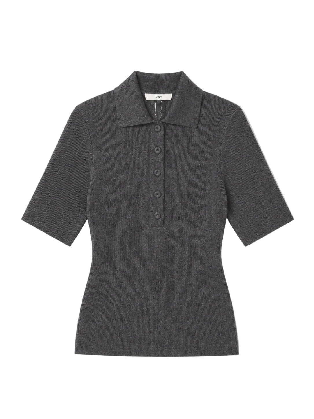 DREW POLO TEE | grey