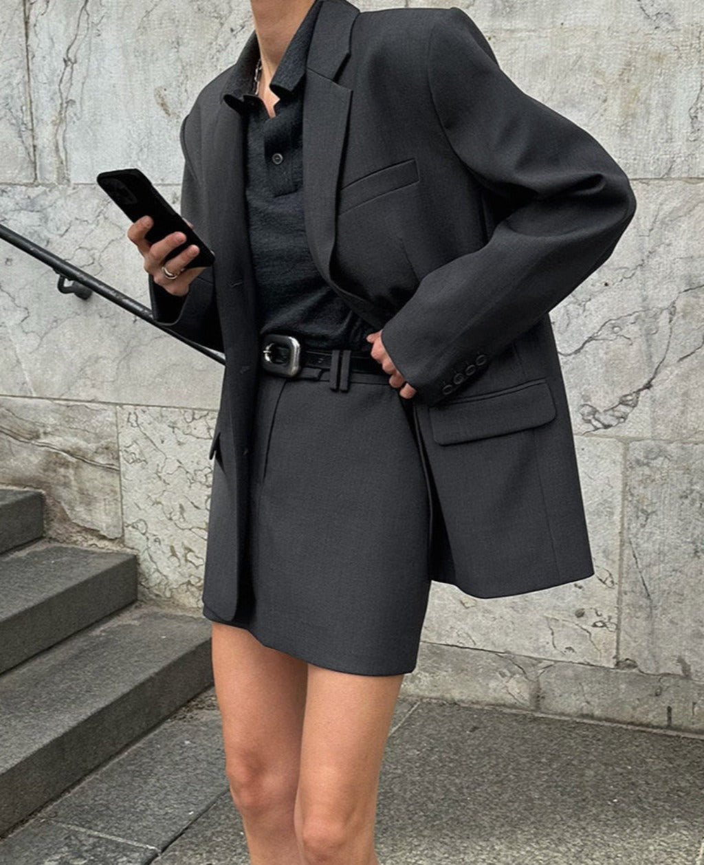 LUA MINI SKIRT | dark grey