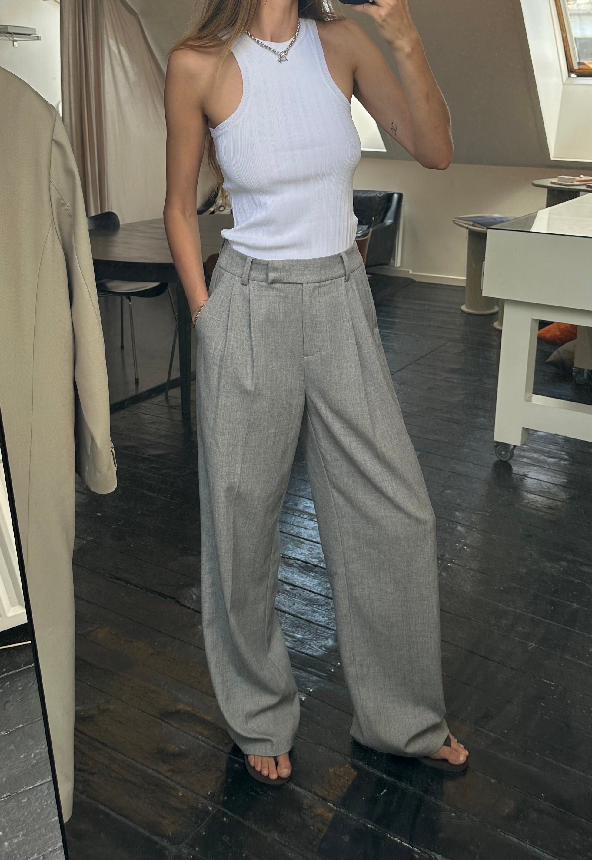 MAEVE PANTS | melange grey