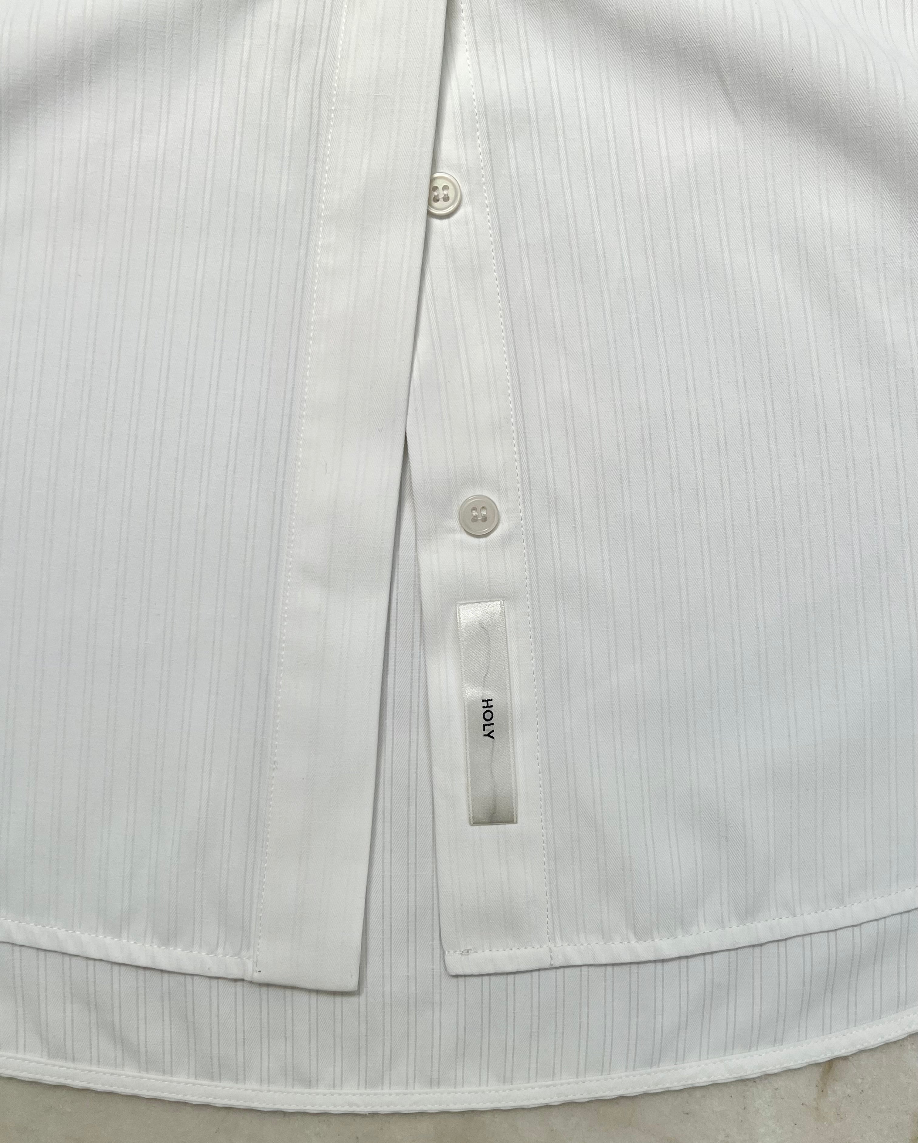 KAI SHIRT | white shadow stripe