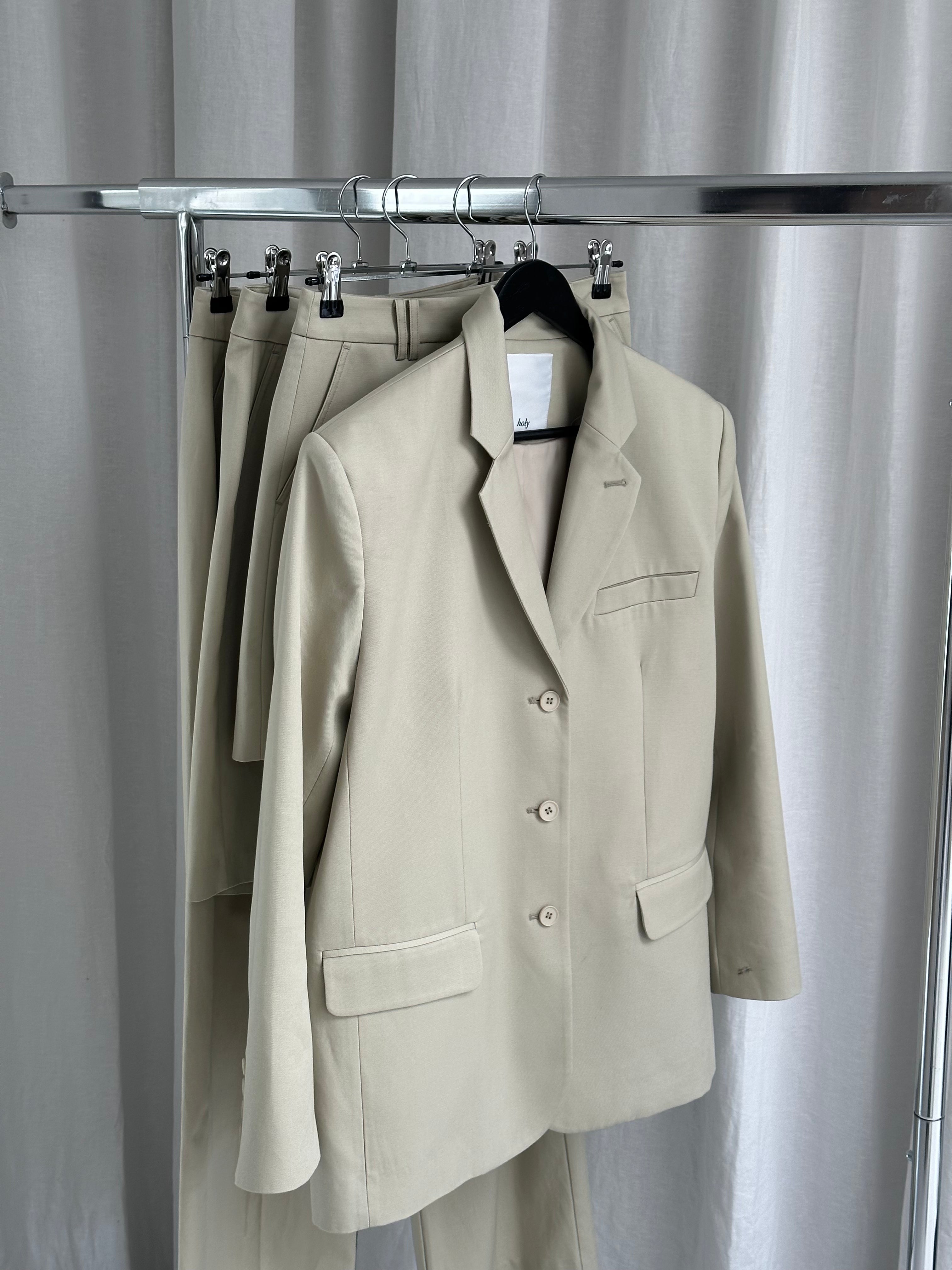 MAEVE BOXY BLAZER | light olive
