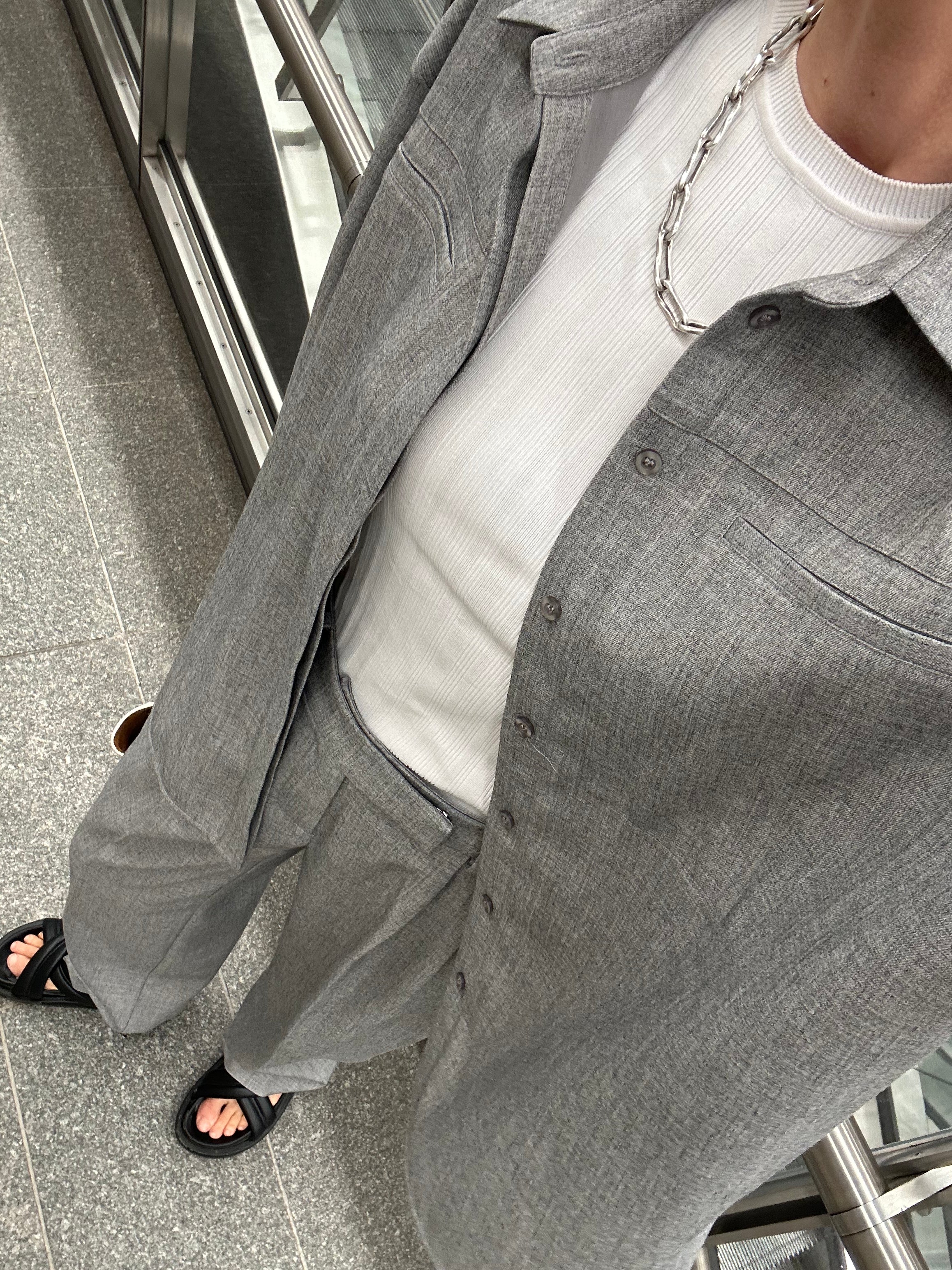 BREE SHIRT | grey melange