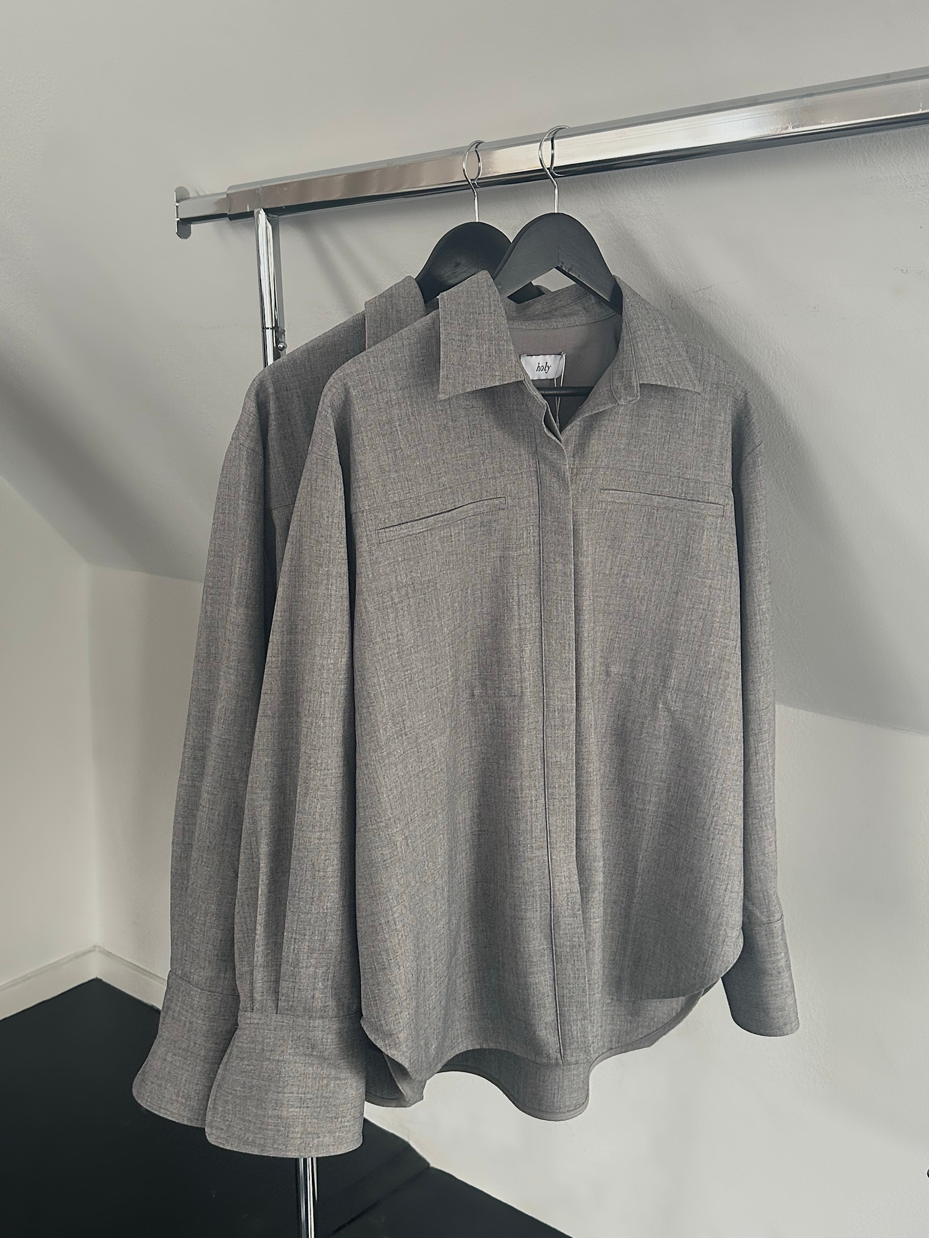 BREE SHIRT | grey melange