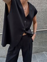 ROWE VEST | black