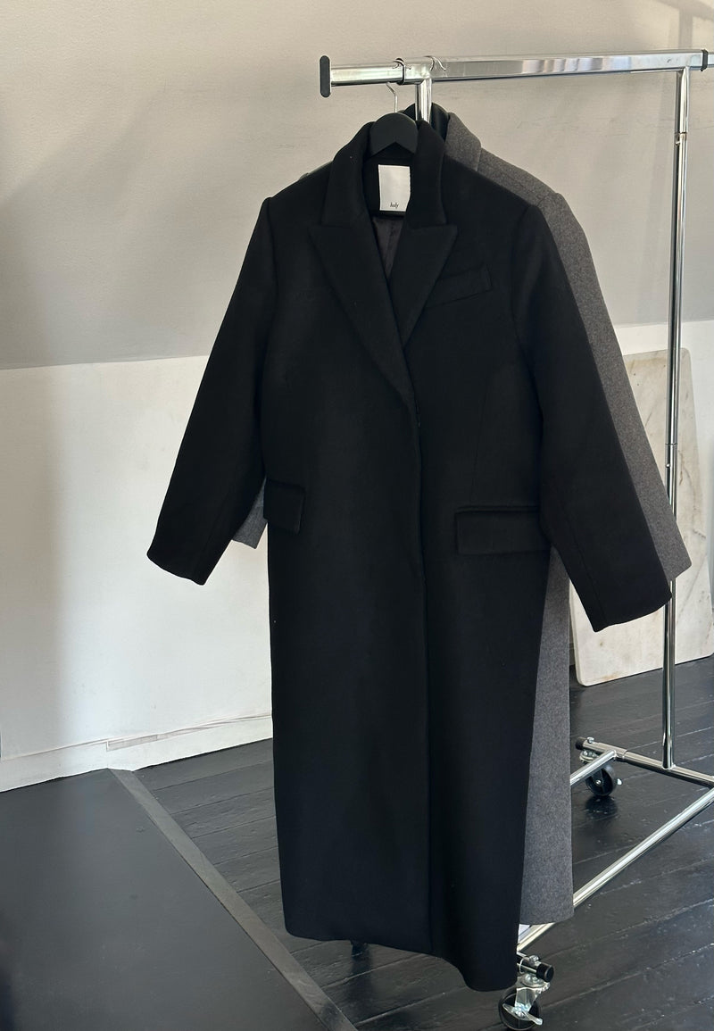 RAYE WOOL COAT | black