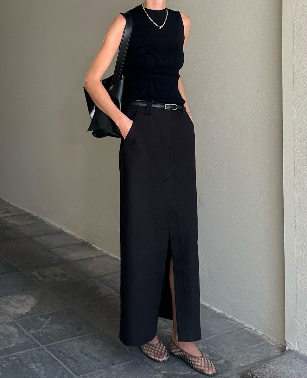 SONNY DENIM MAXI | black