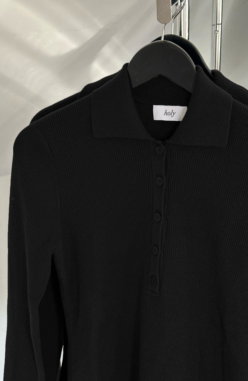 DREW POLO | black