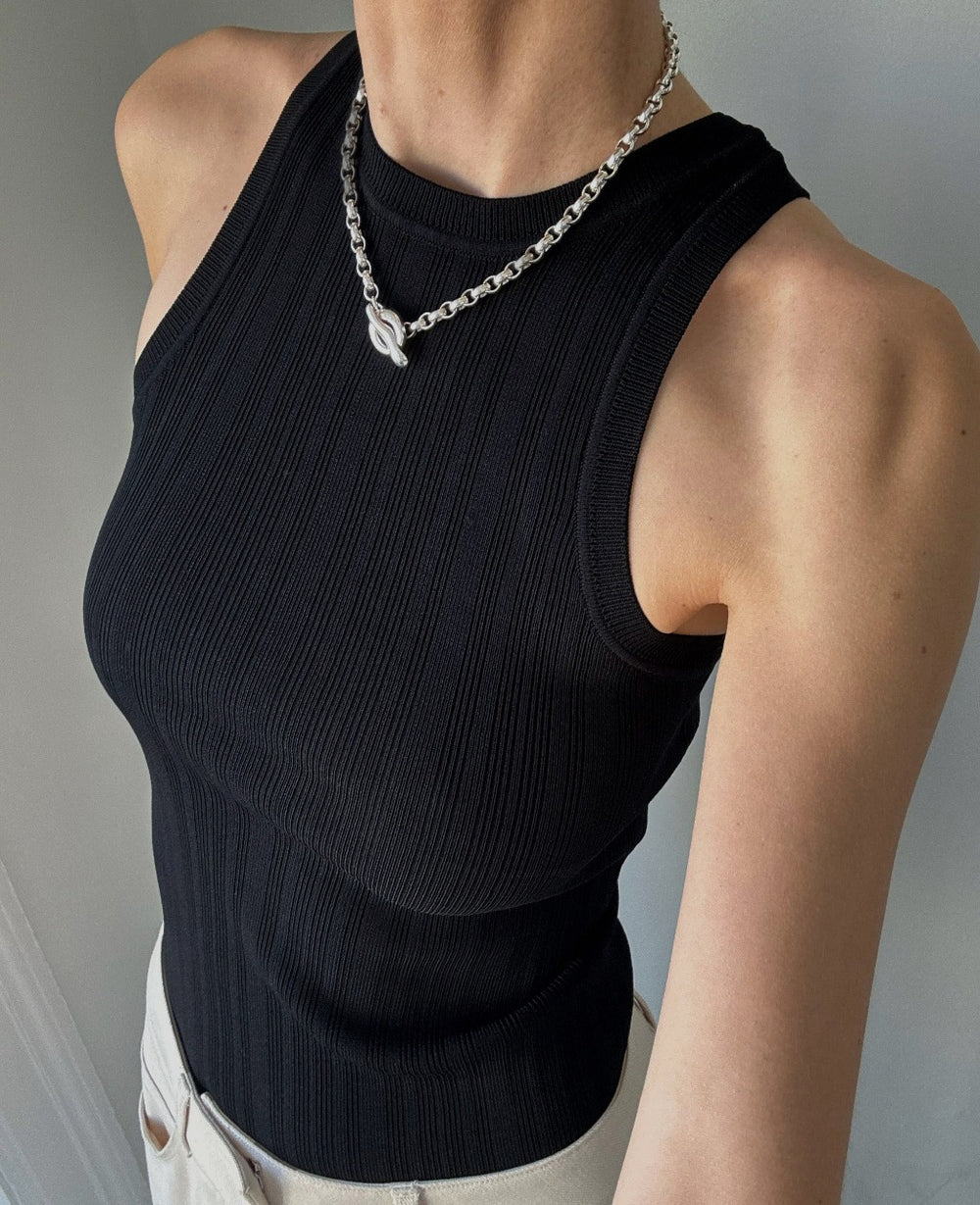 FLOW TANK TOP | black