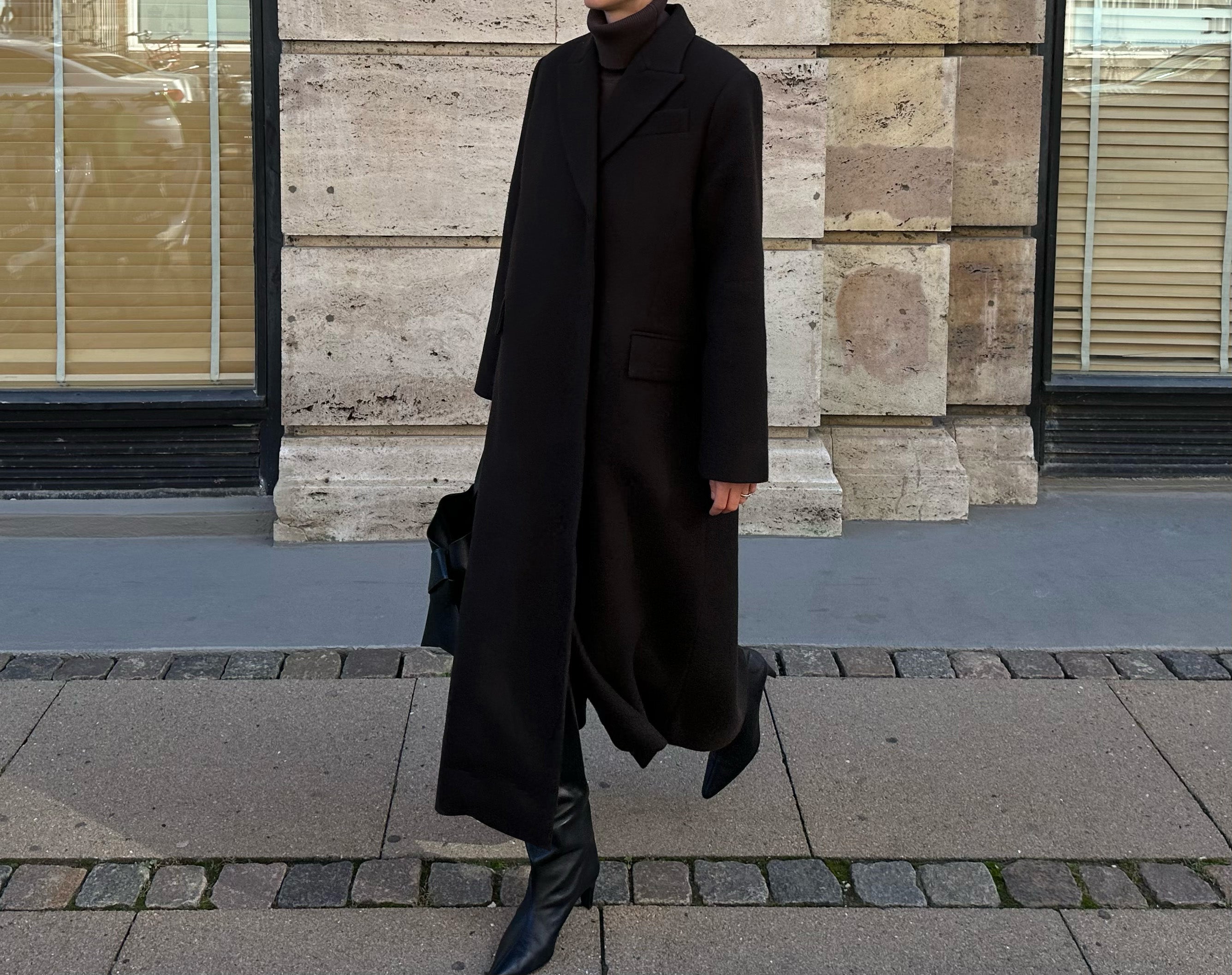 RAYE WOOL COAT | dark brown