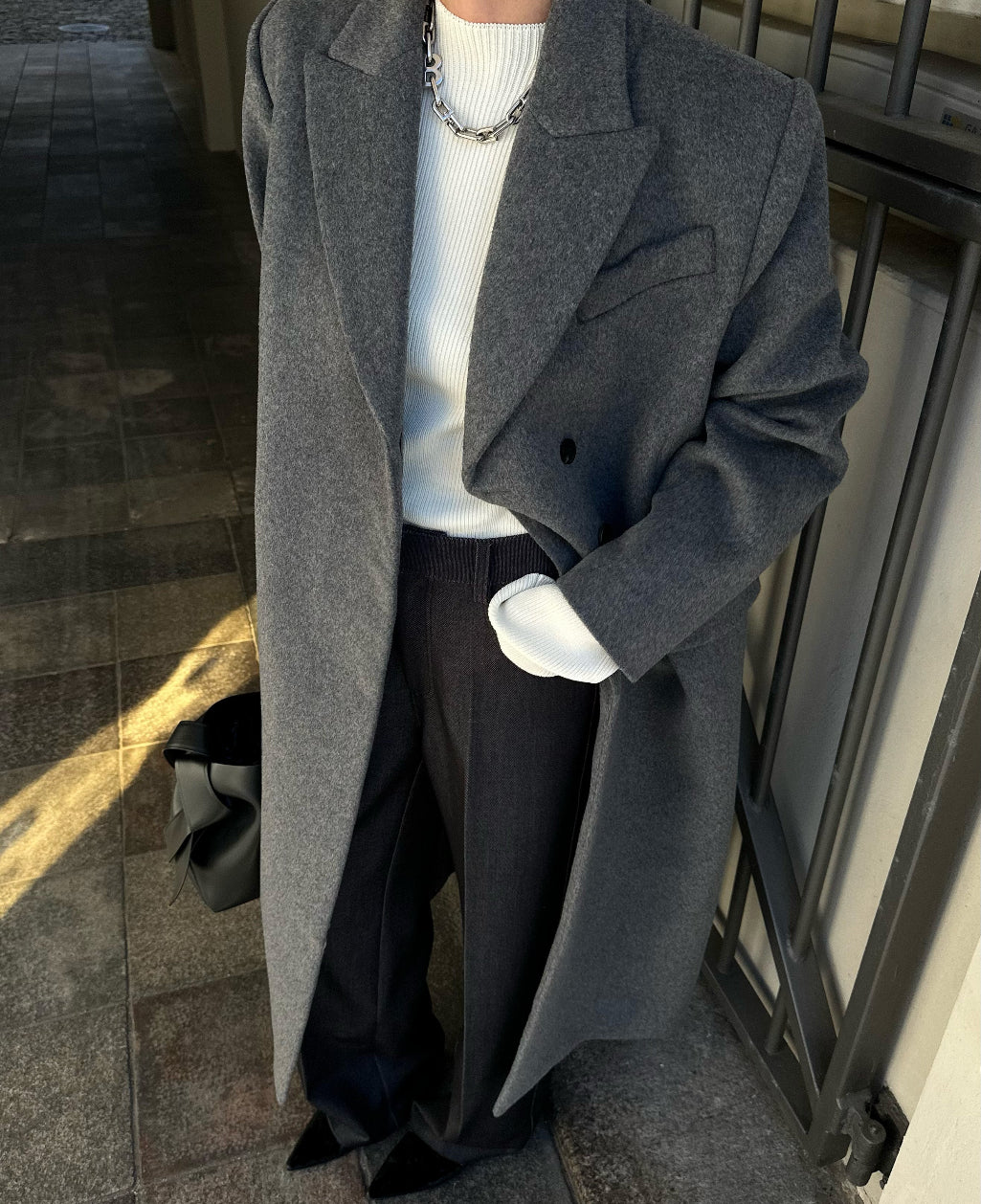 RAYE WOOL COAT | grey
