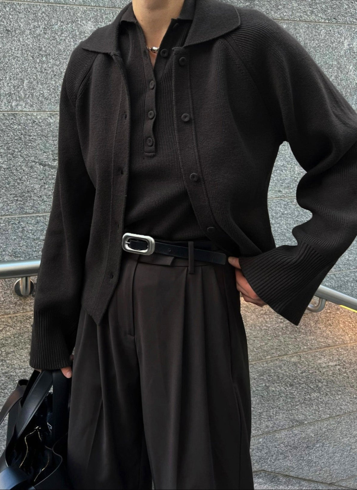 DREW POLO | dark brown