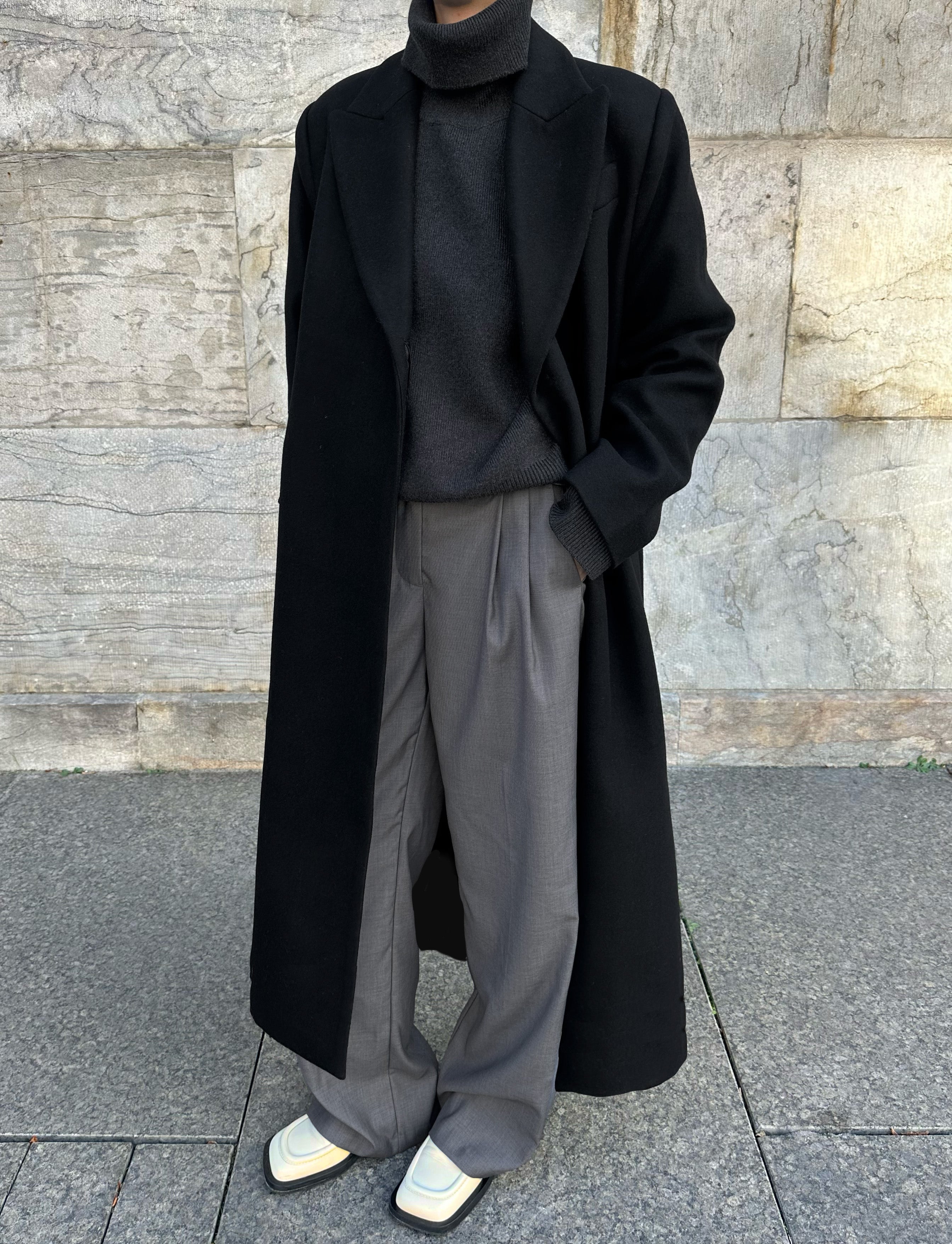 GELSO TURTLENECK SWEATER | dark grey