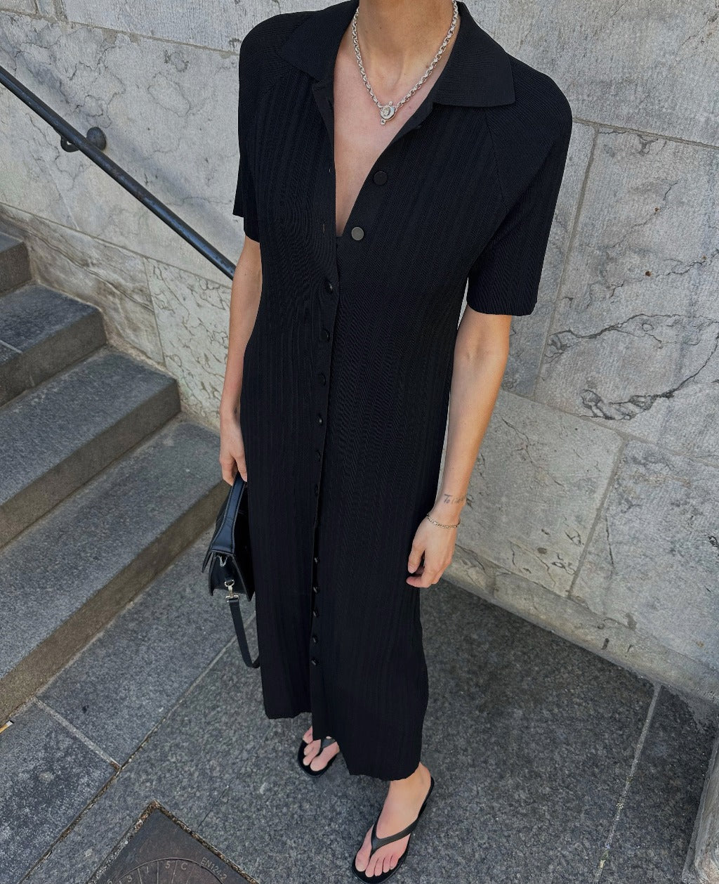 FLOW DRESS | black