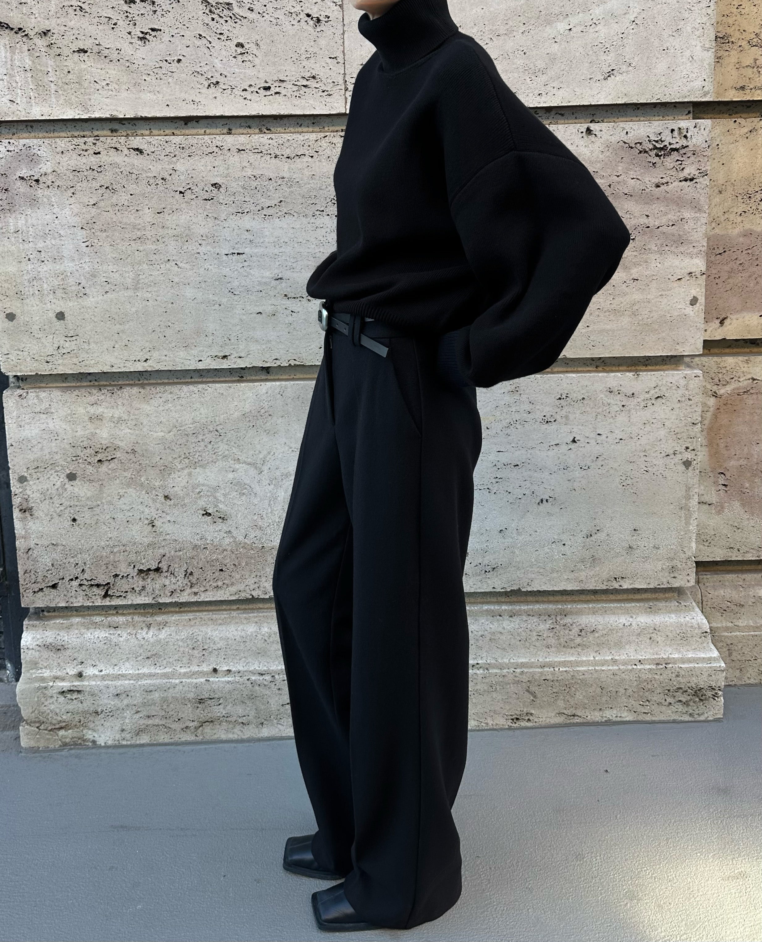 GELSO TURTLENECK SWEATER | black