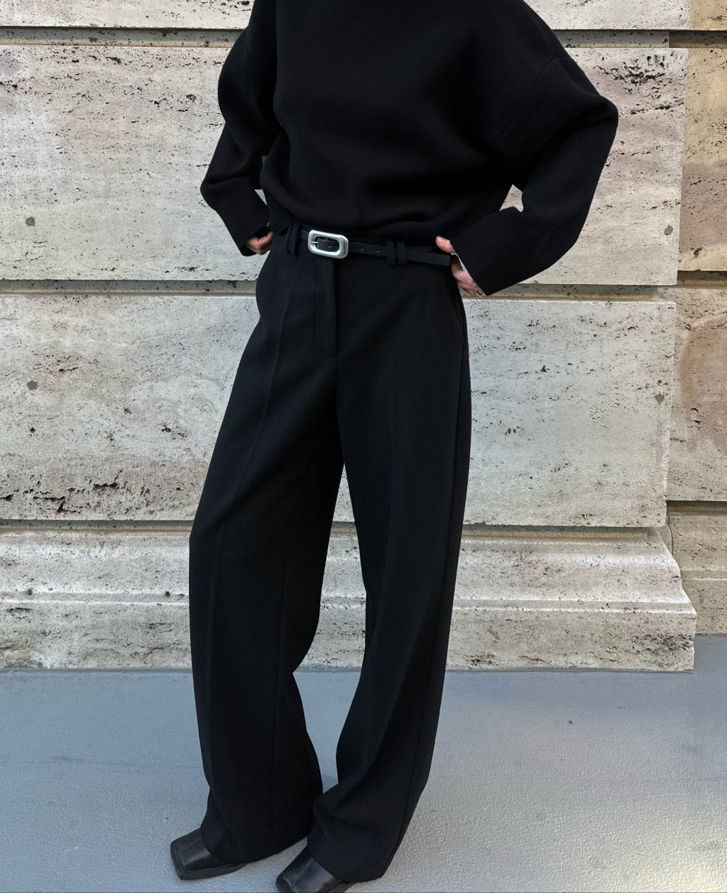 BLAKE WOOL PANTS | black