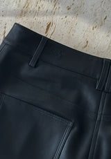 RICK VEGAN LEATHER PANTS | black