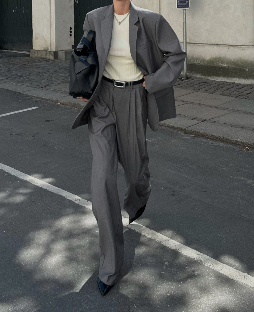 MAEVE BOXY BLAZER | mid grey