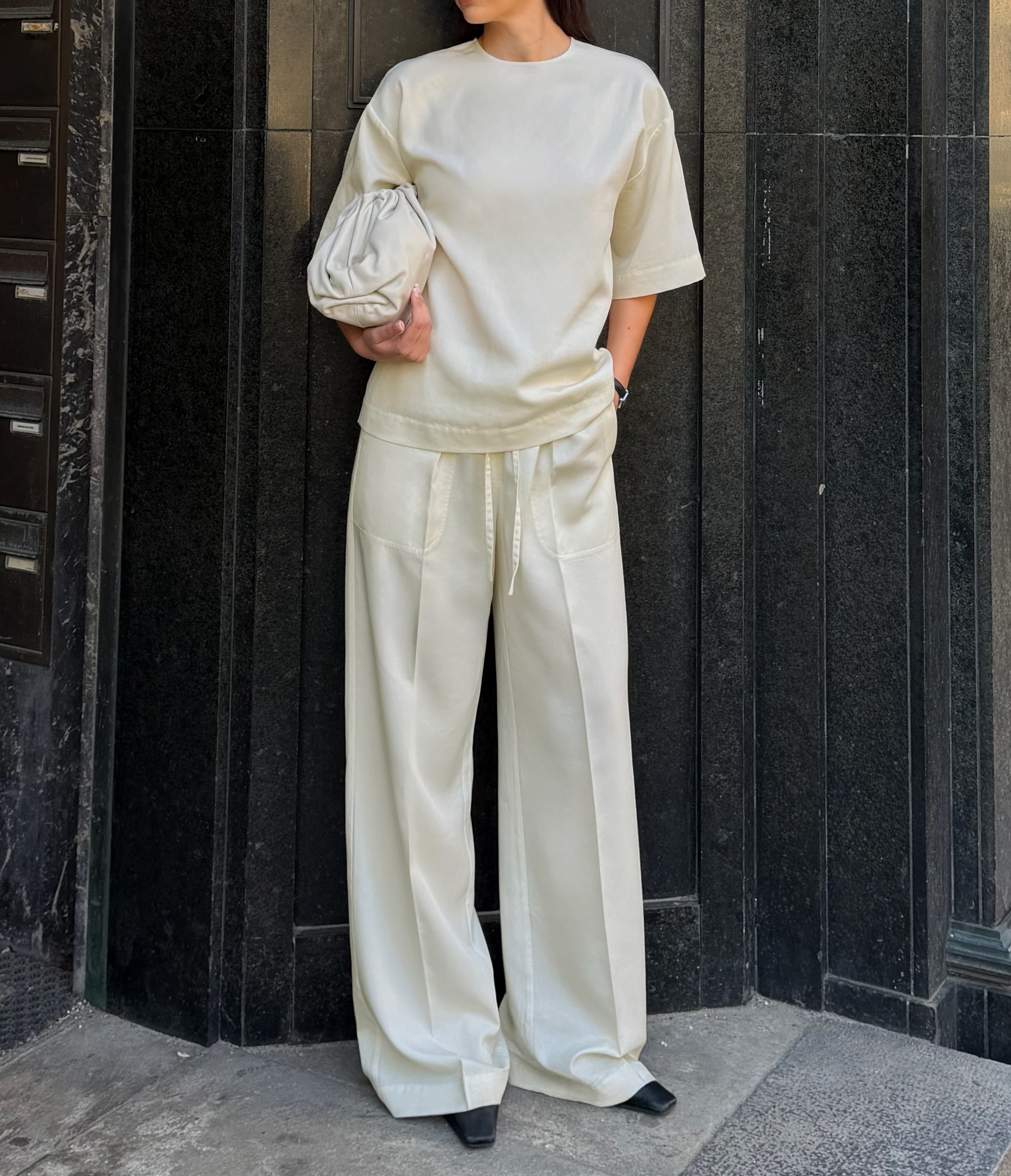 DEIA DRAWSTRING PANTS | milk