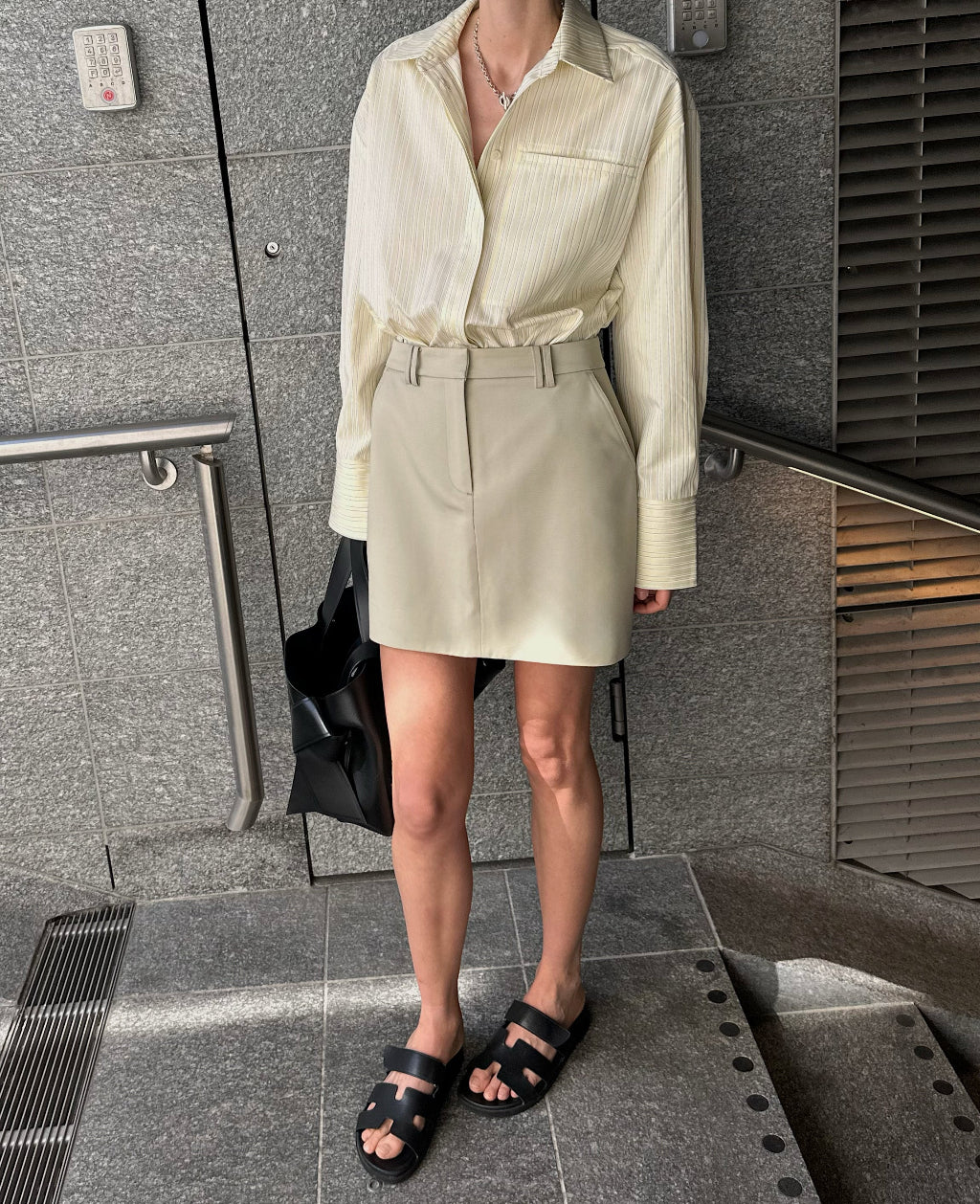 LUA MINI SKIRT | light olive