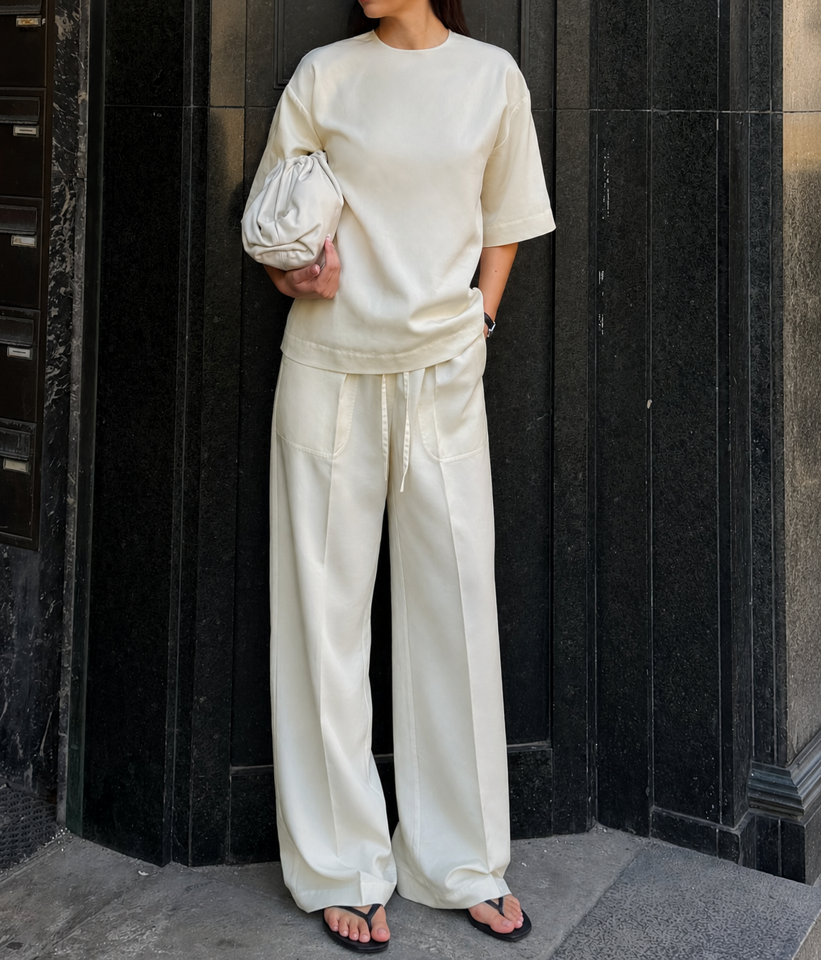 DEIA DRAWSTRING PANTS | milk