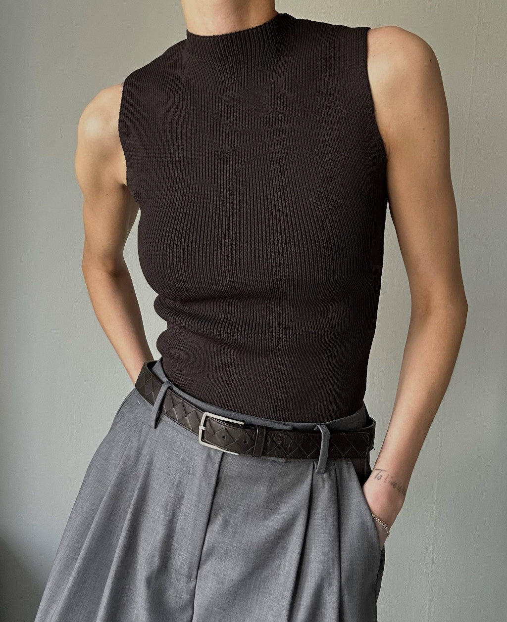 OPAL TOP | dark brown