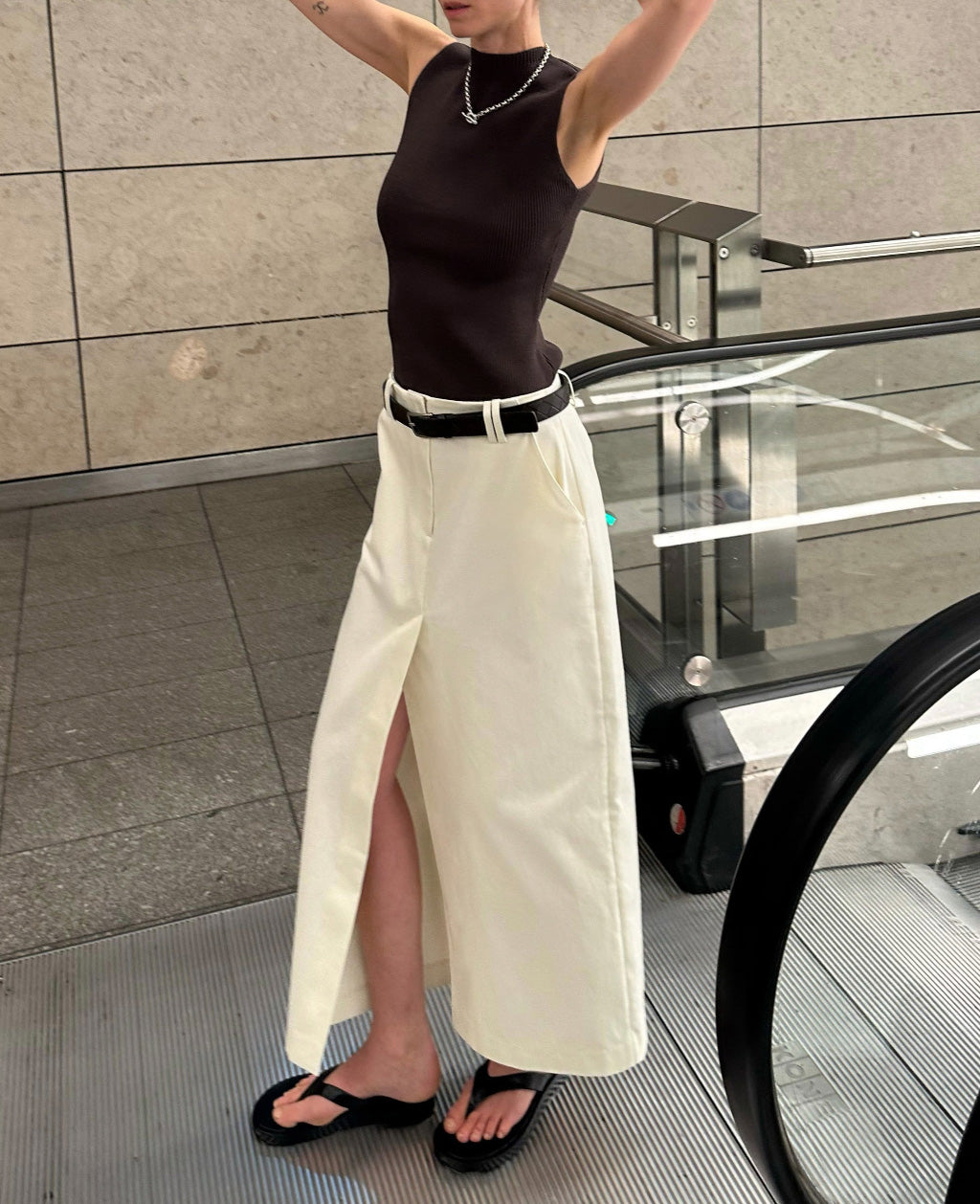 SONNY DENIM MAXI | milk