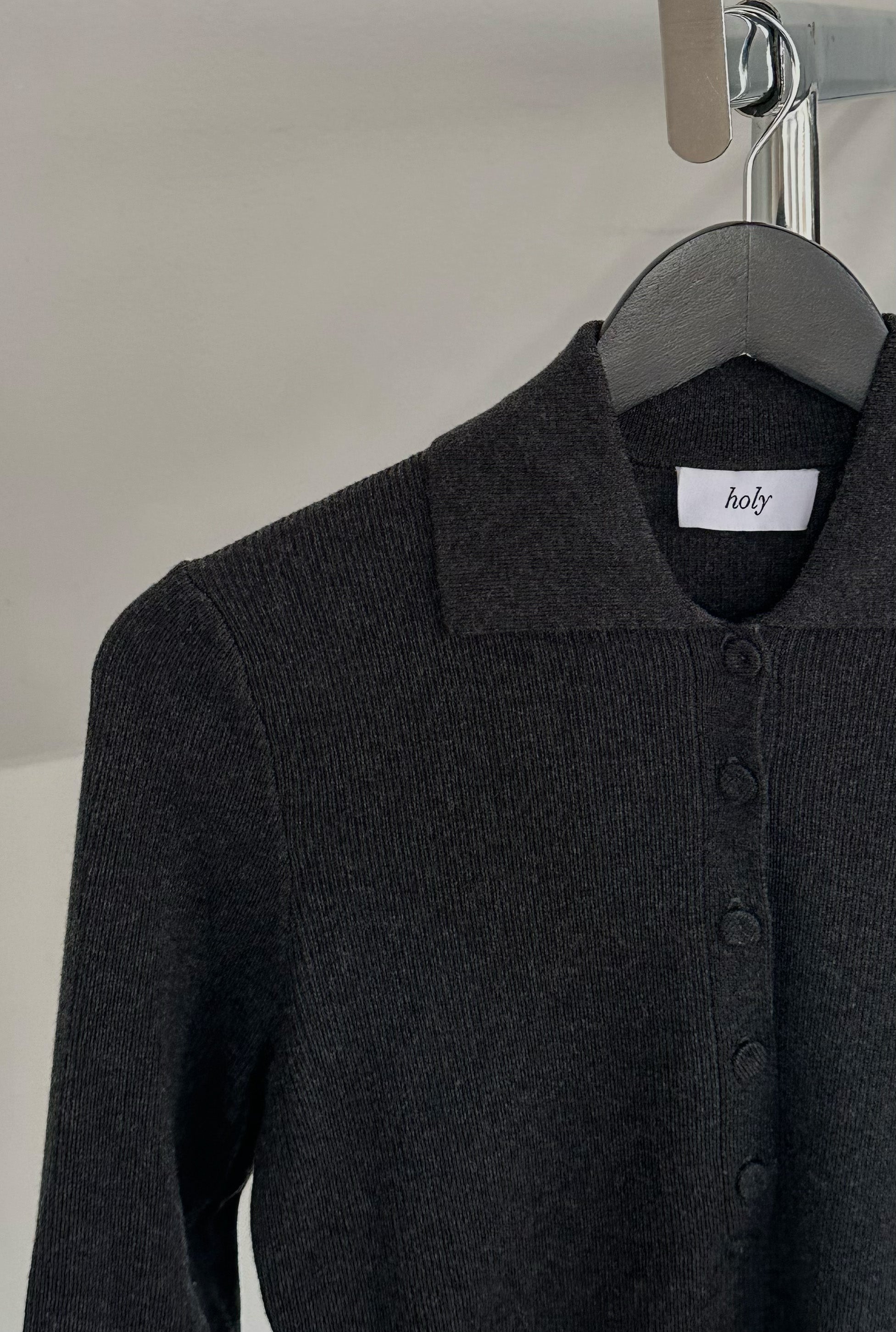DREW POLO | dark grey