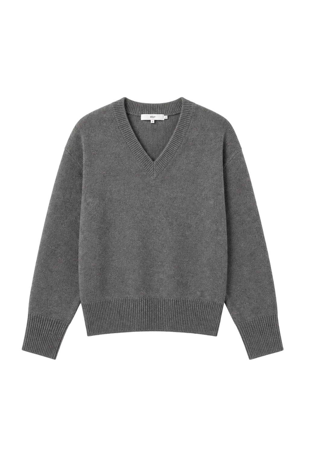 SADE V-NECK SWEATER | graphite